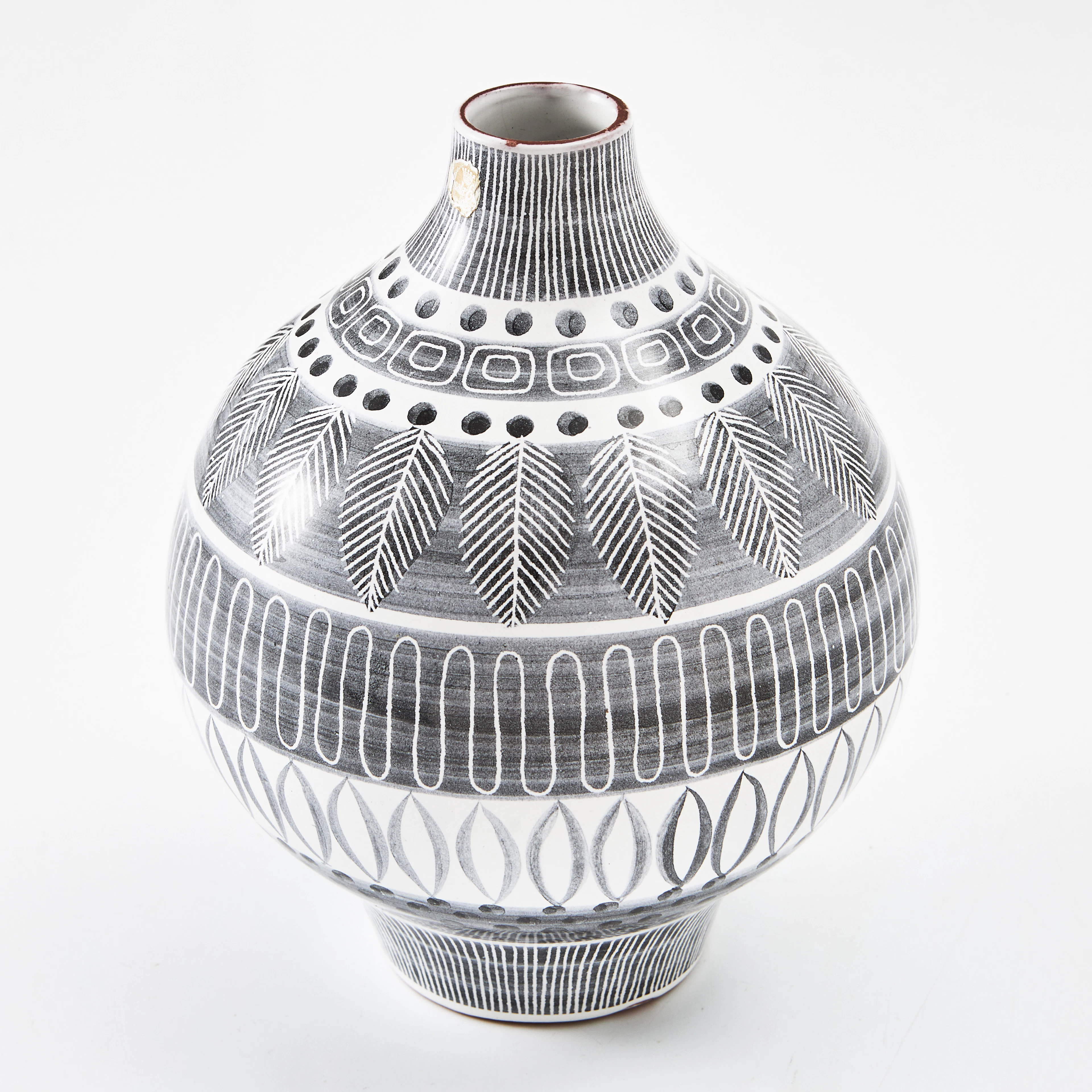INGRID ATTERBERG. Vas, "Grafika", modell 2084, 1951-54, Upsala Ekeby.