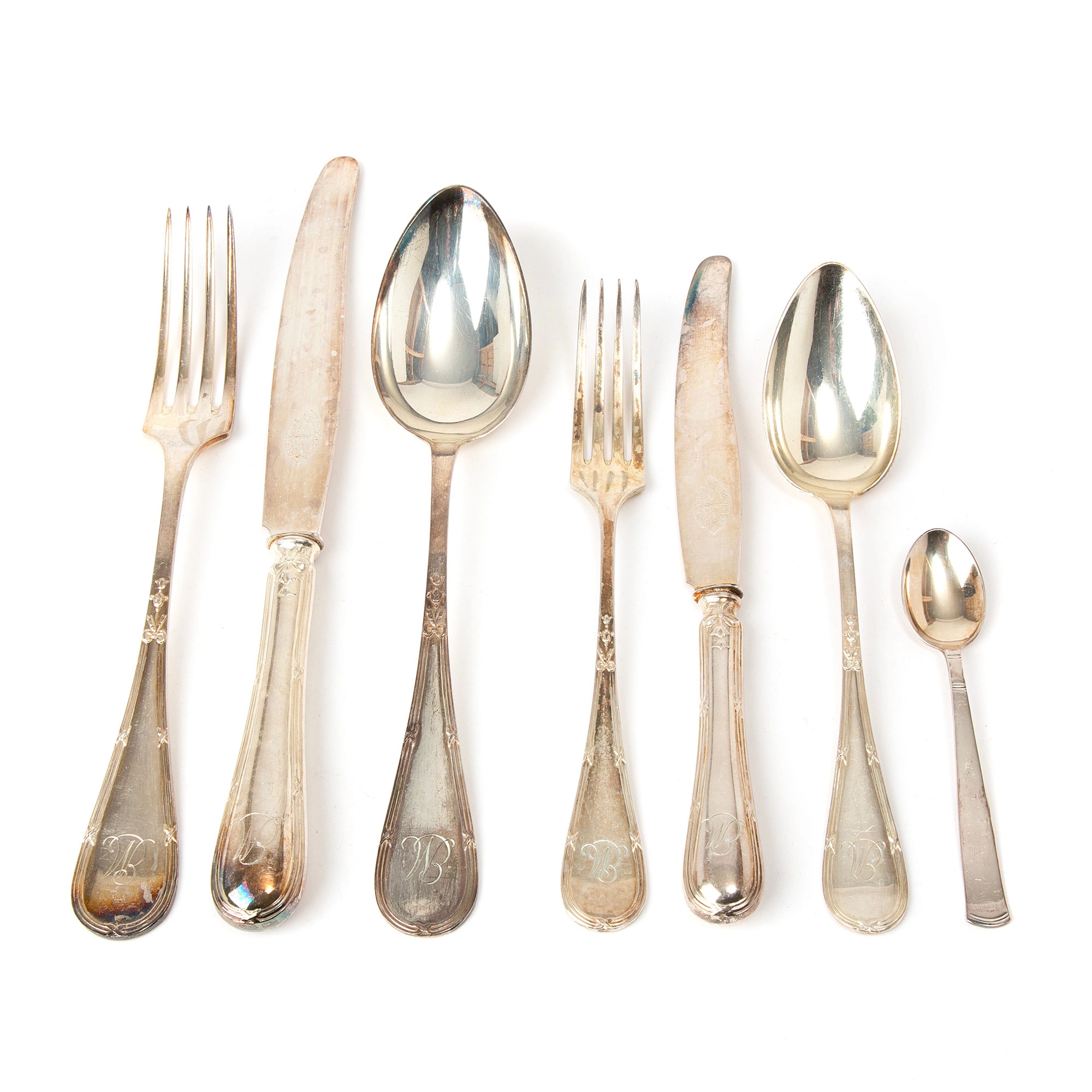 BESTICKUPPSÄTTNING, Silver, GAB, Sverige, 1920-tal.