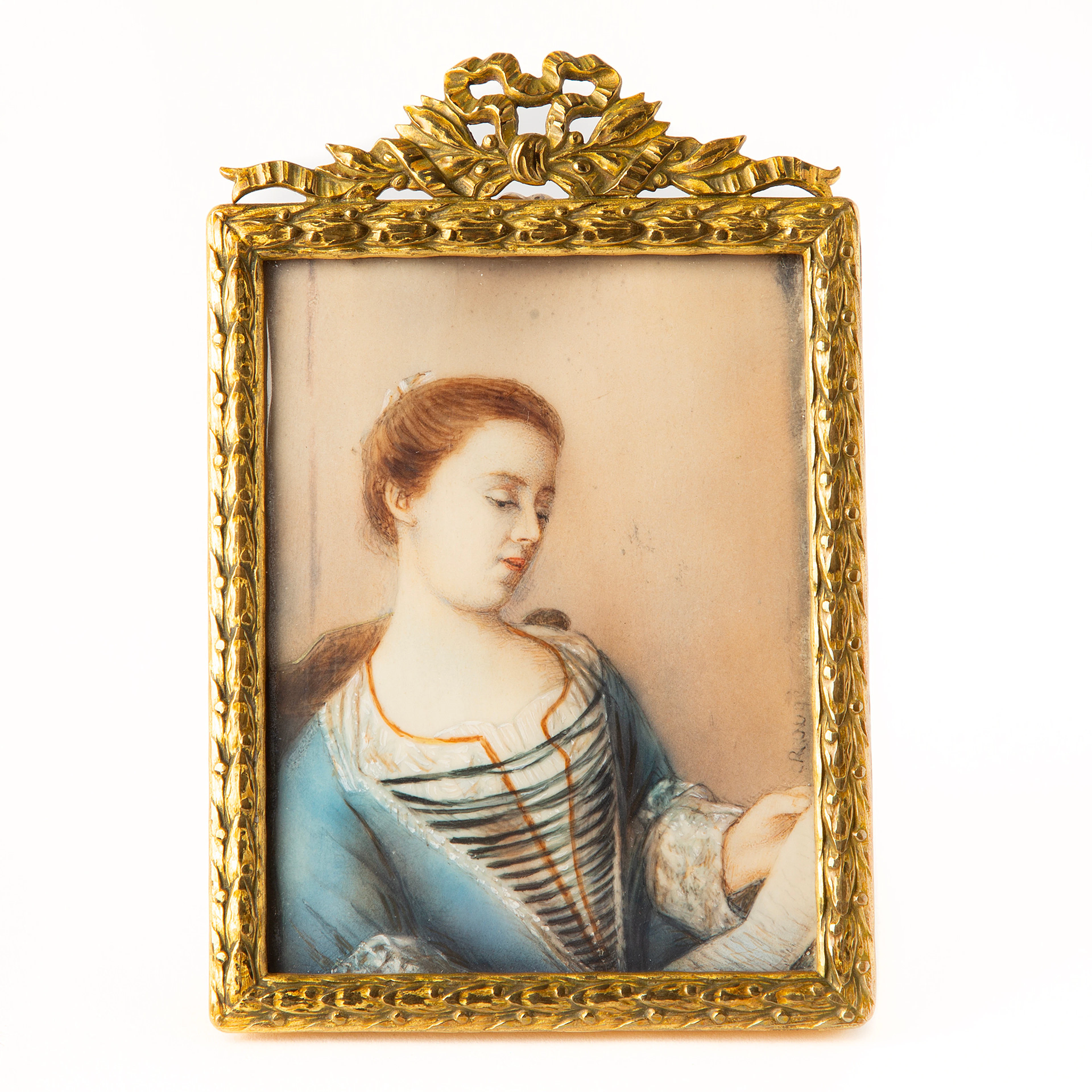 PIERRE-PAUL PRUD'HON. Miniatyrmålning, efter original i pastell av