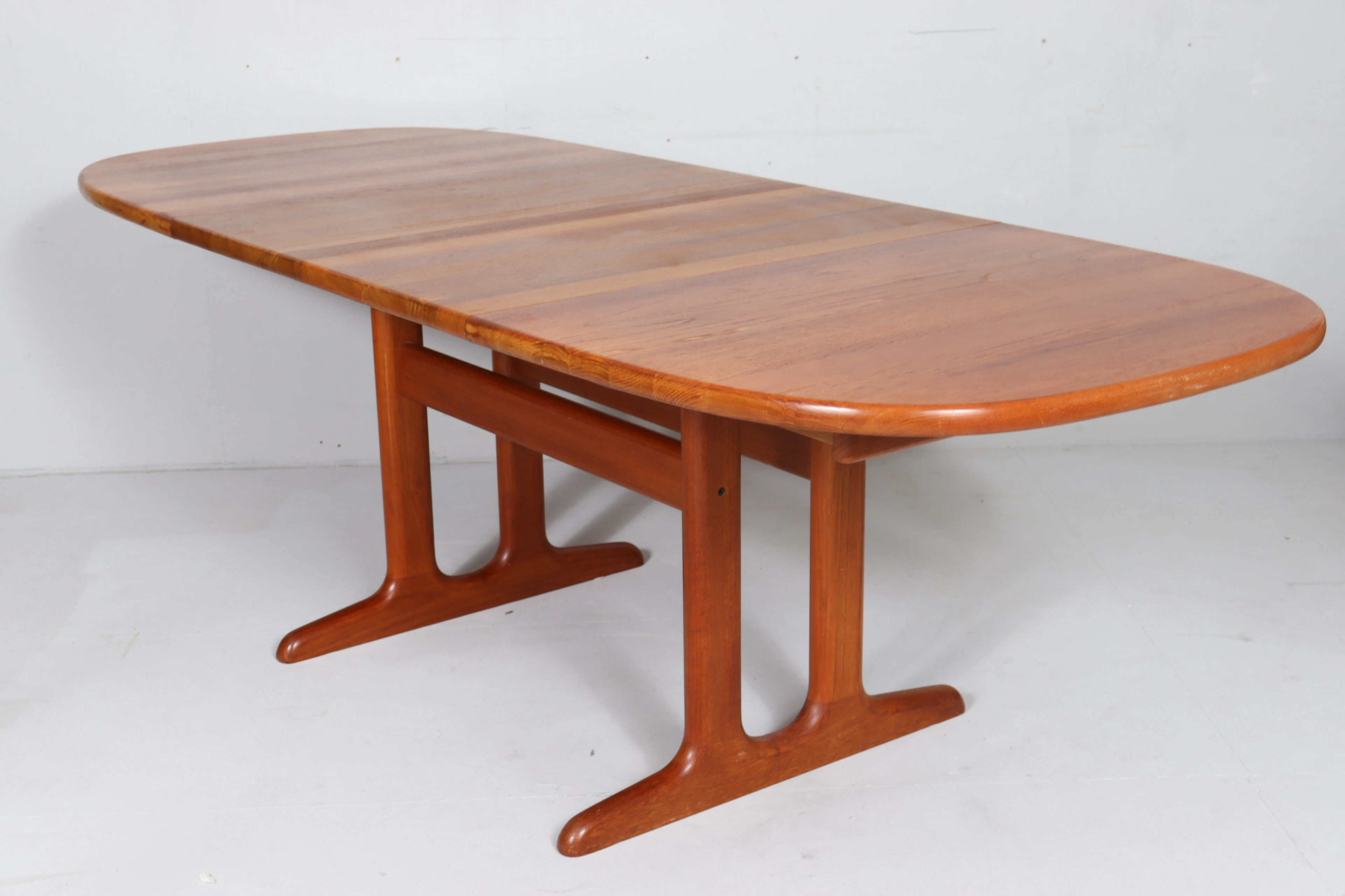 Mid Century Ausziehbarer Esszimmertisch/Tisch Teak von Glostrup, Dänemark