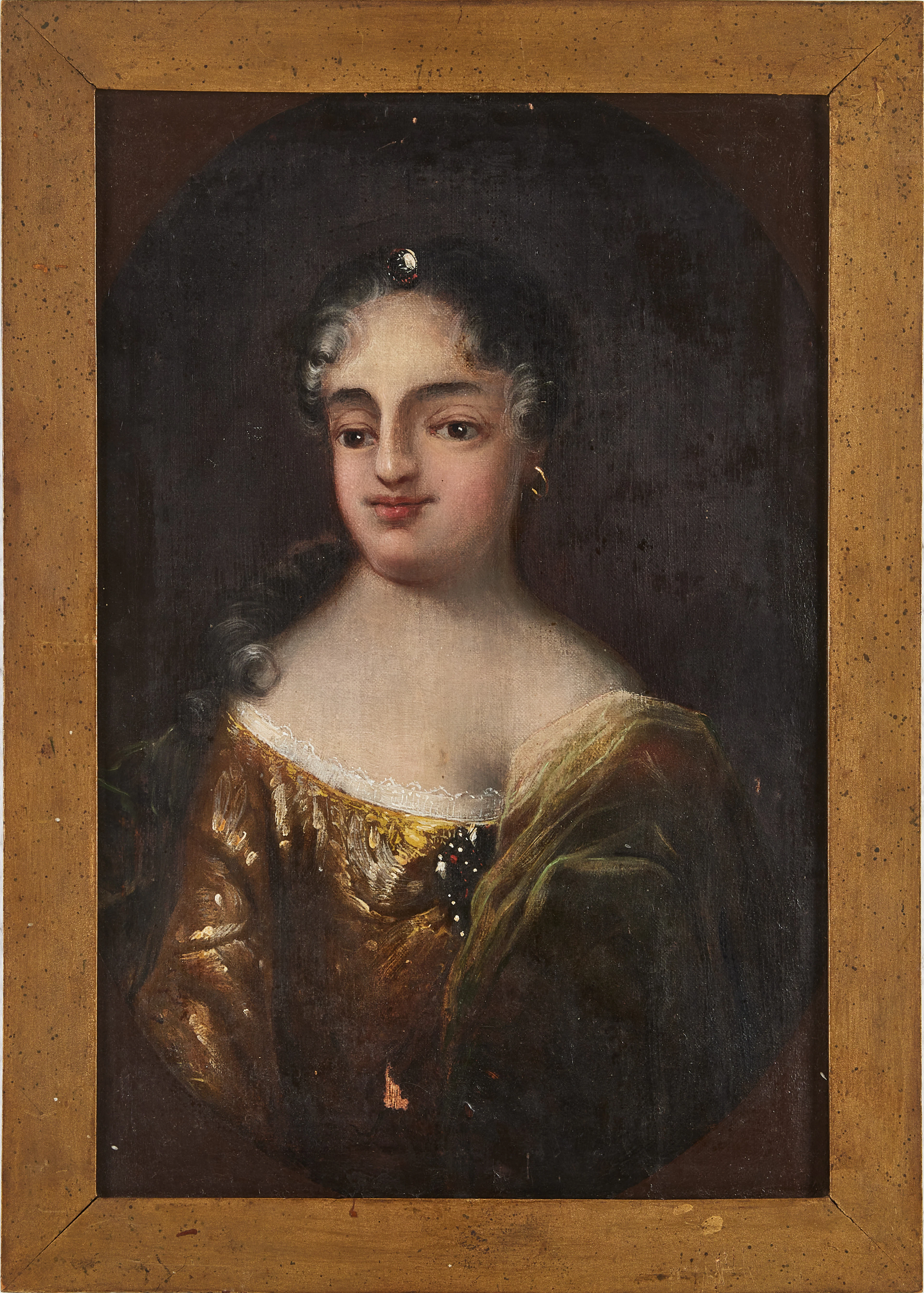 OKÄND KONSTNÄR, 1700-TALETS ANDRA HÄLFT. Tre porträtt föreställande
