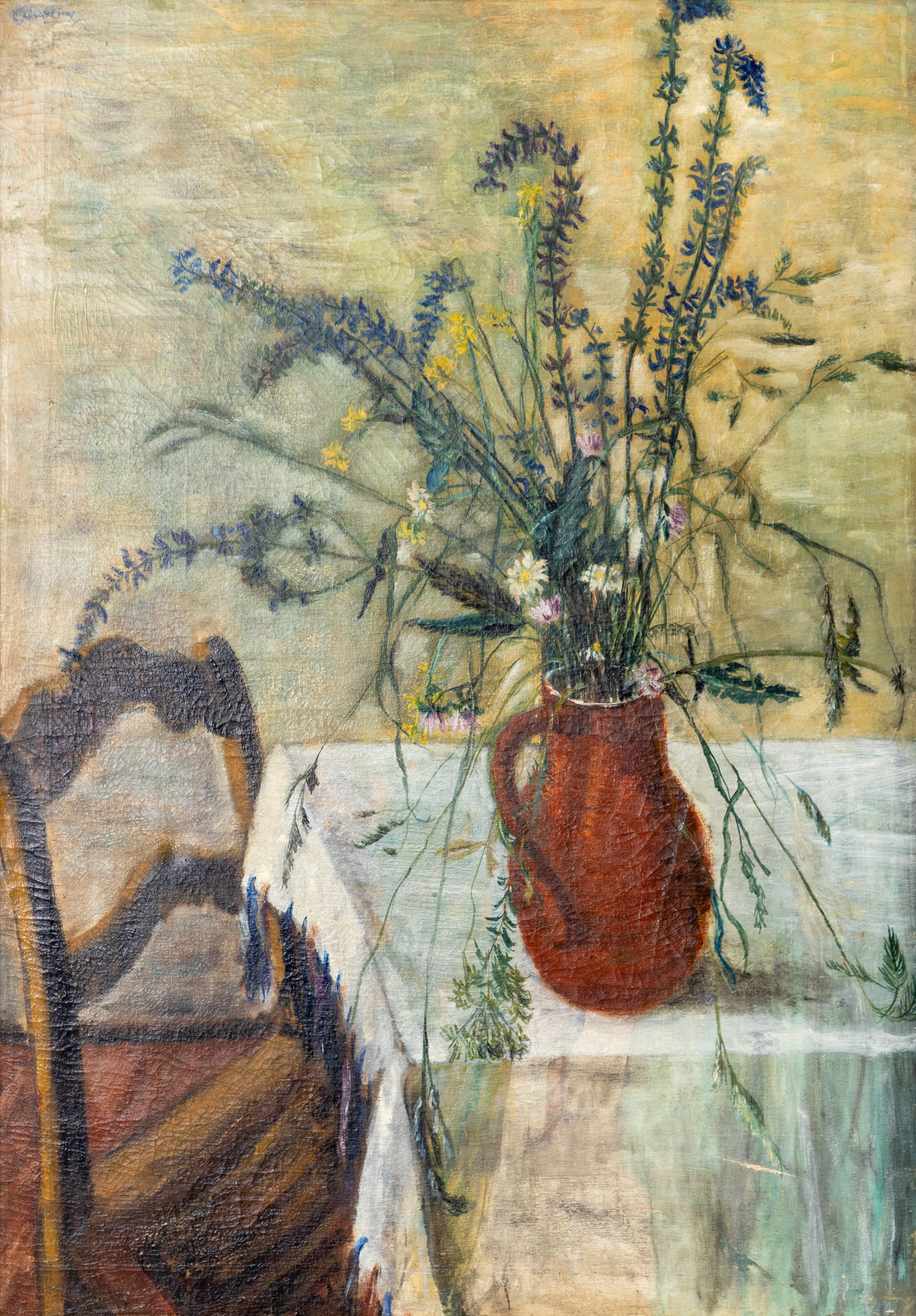 CLEMENS KINDLING (1916-1992), WOHL. Stillleben mit Blumenvase.