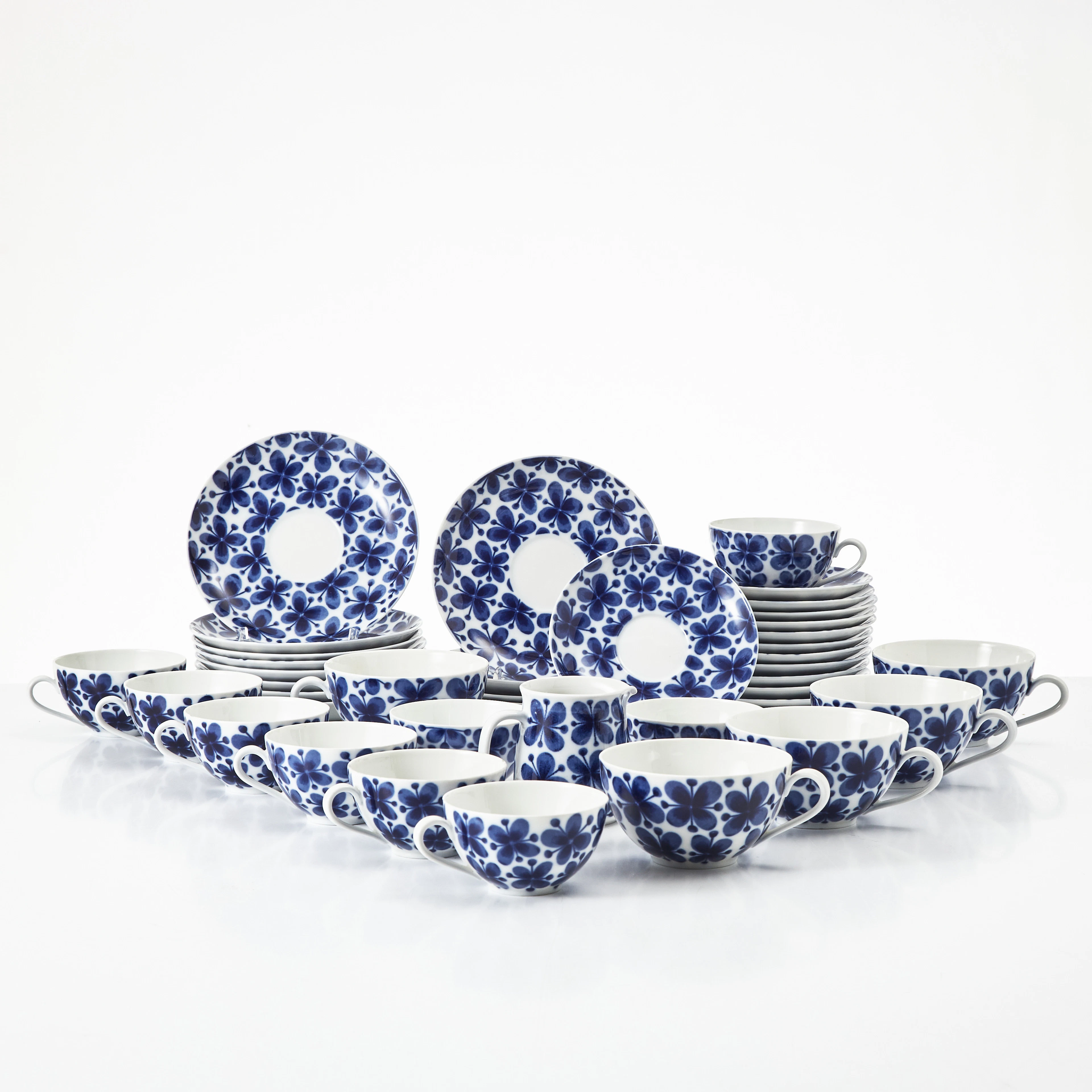MARIANNE WESTMAN. Kaffe- och Teservisdelar. 15 delar. Porslin, "Mon