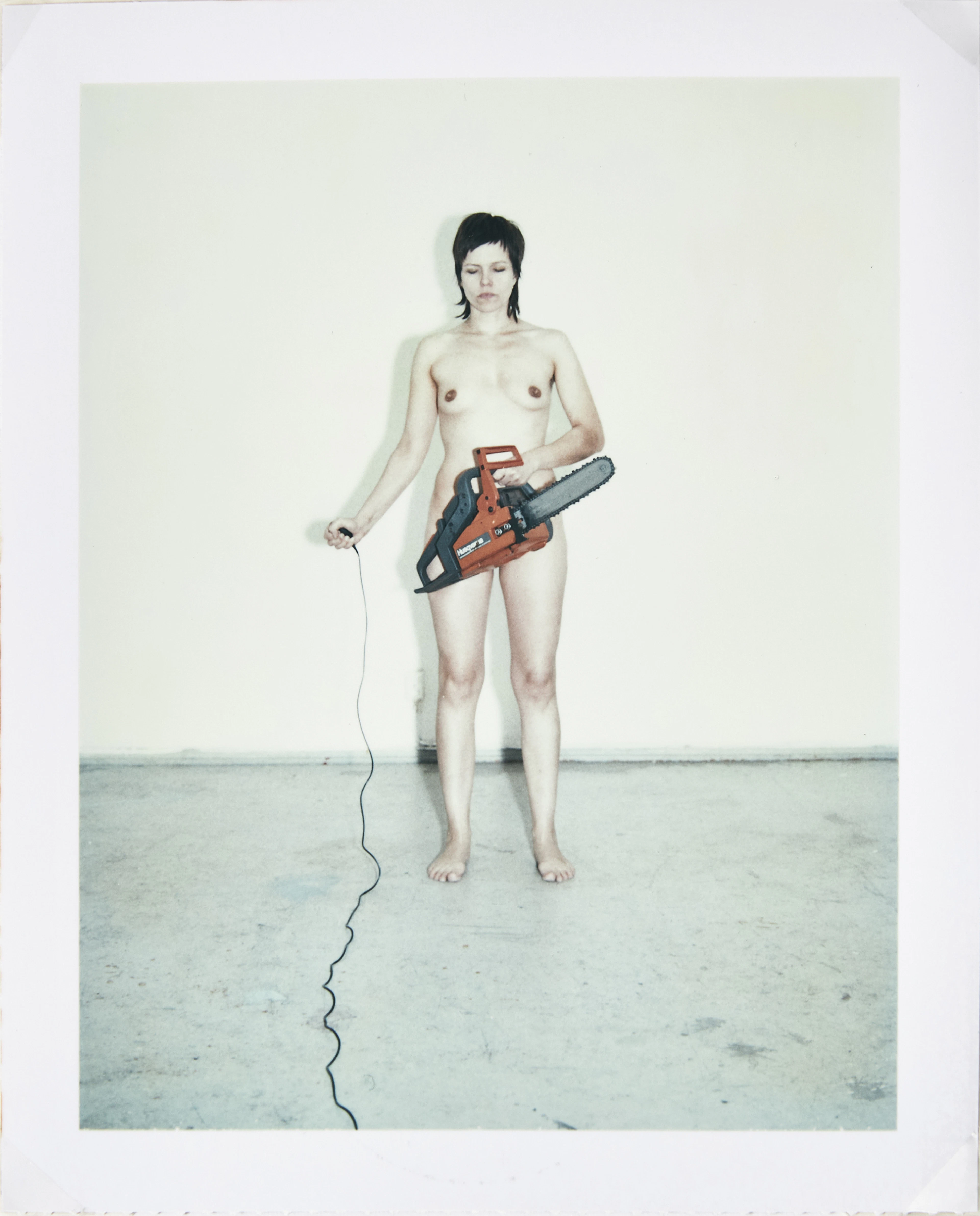 ANNIKA VON HAUSSWOLFF. "Det sista självporträttet", polaroid, SAK-edition