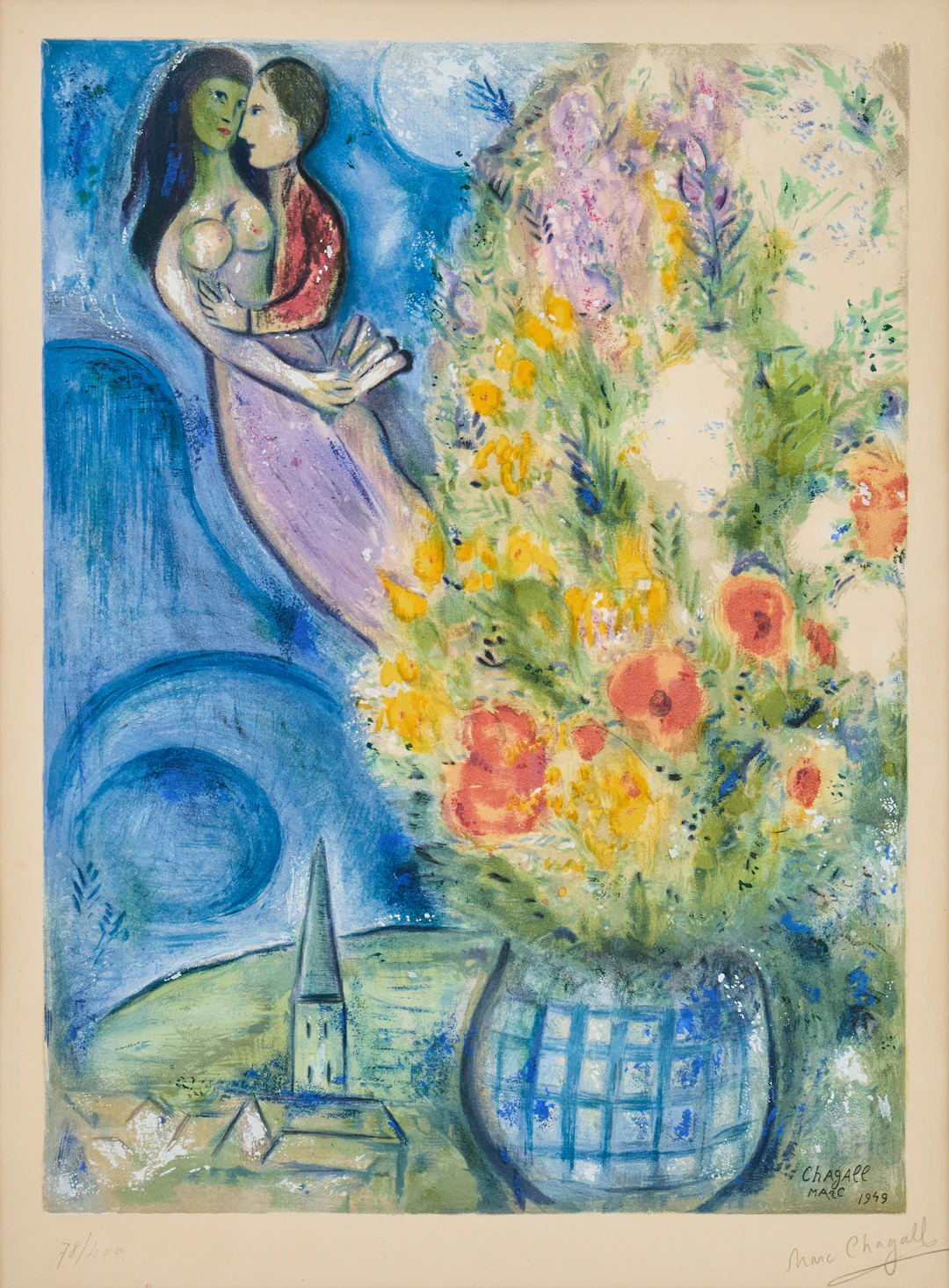 MARC CHAGALL. After "Les Coquelicots".
