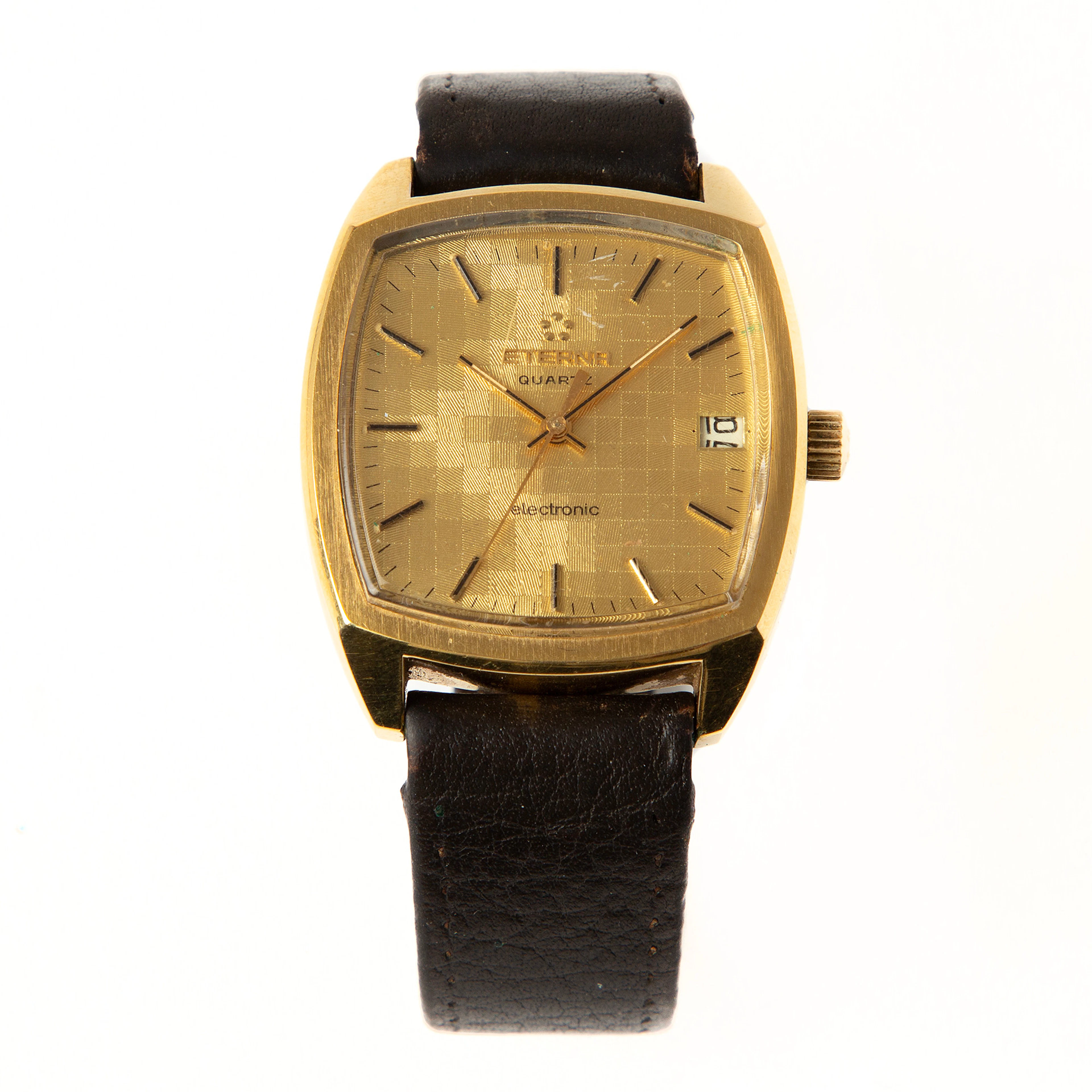 ETERNA-MATIC, armbandsur, 35 mm, stål, 1970-tal.