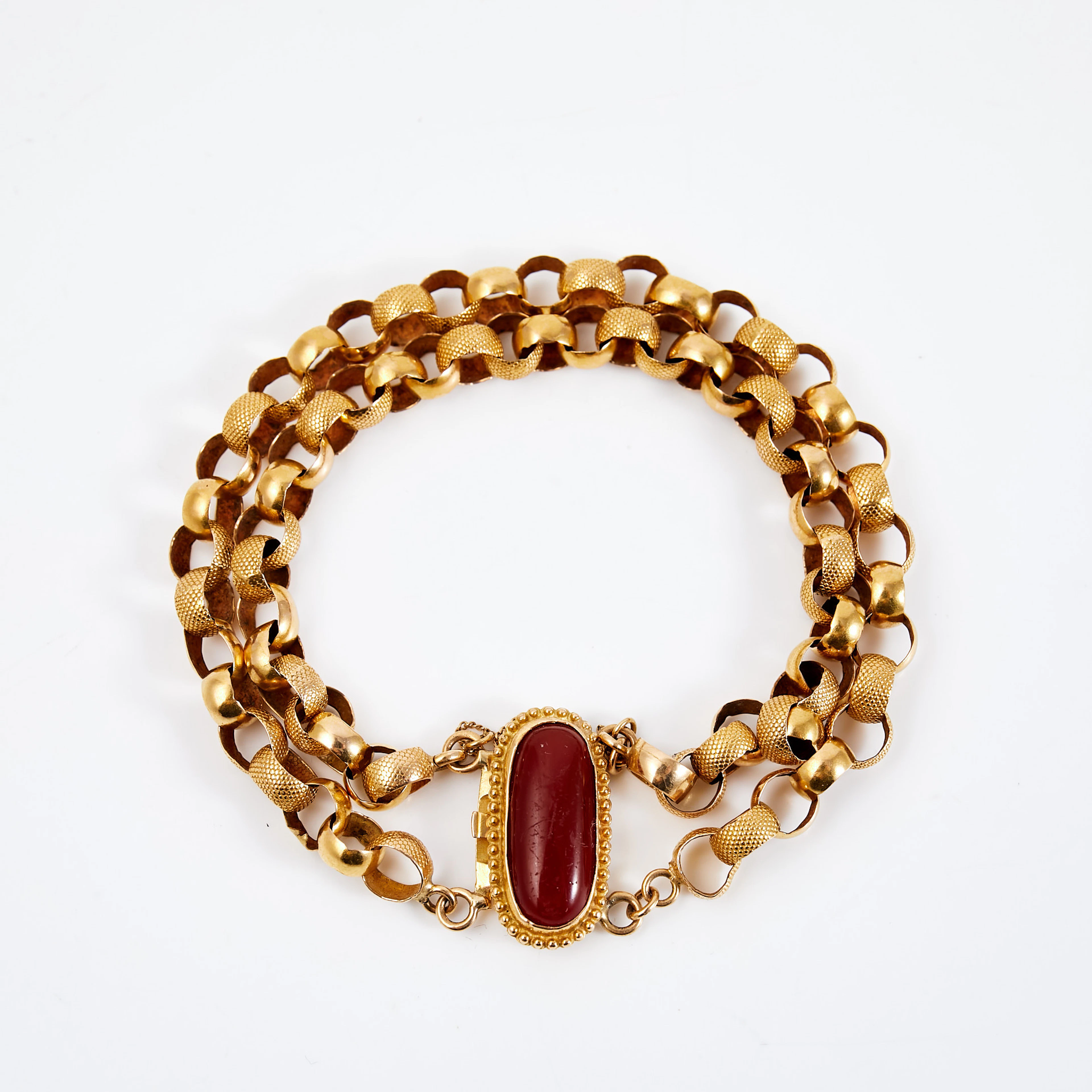JOHAN ERIK LUNDSTRÖM. Armband, 18 k guld, ärtlänk, spänne med infattad