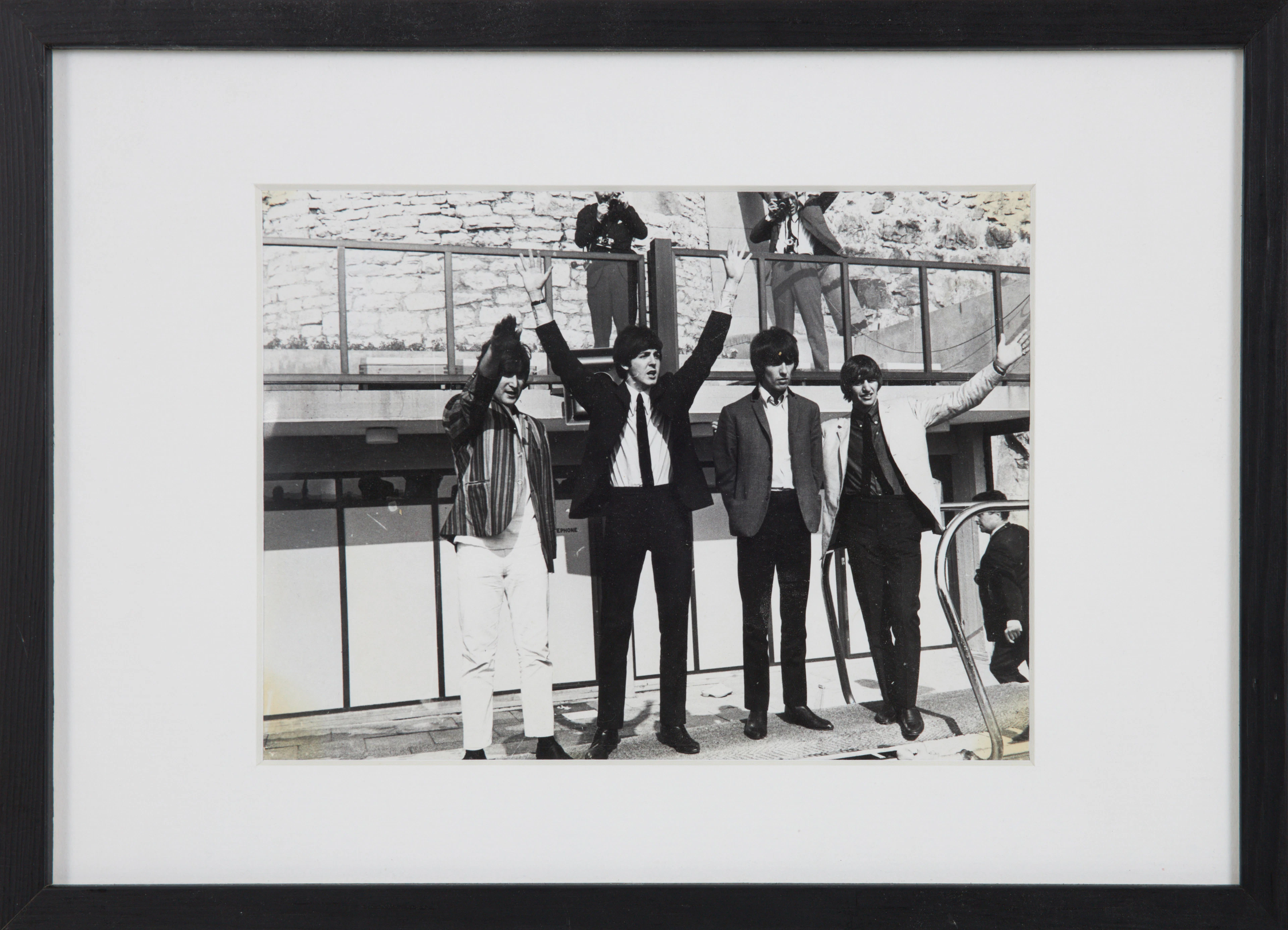 THE BEATLES, originalfotografi (okänd fotograf), tagen i Sverige 28