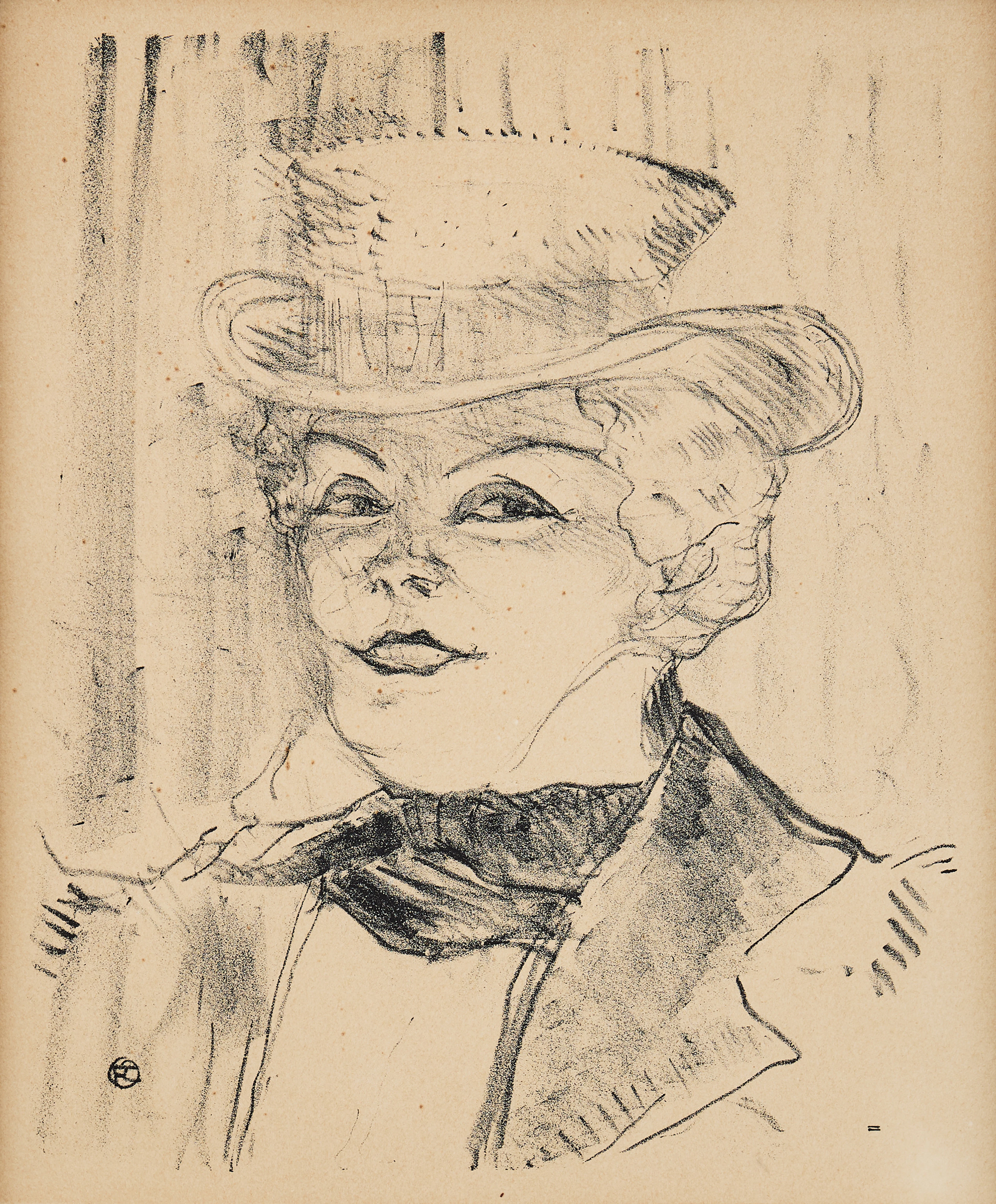 HENRI DE TOULOUSE-LAUTREC. "Madame Réjane".