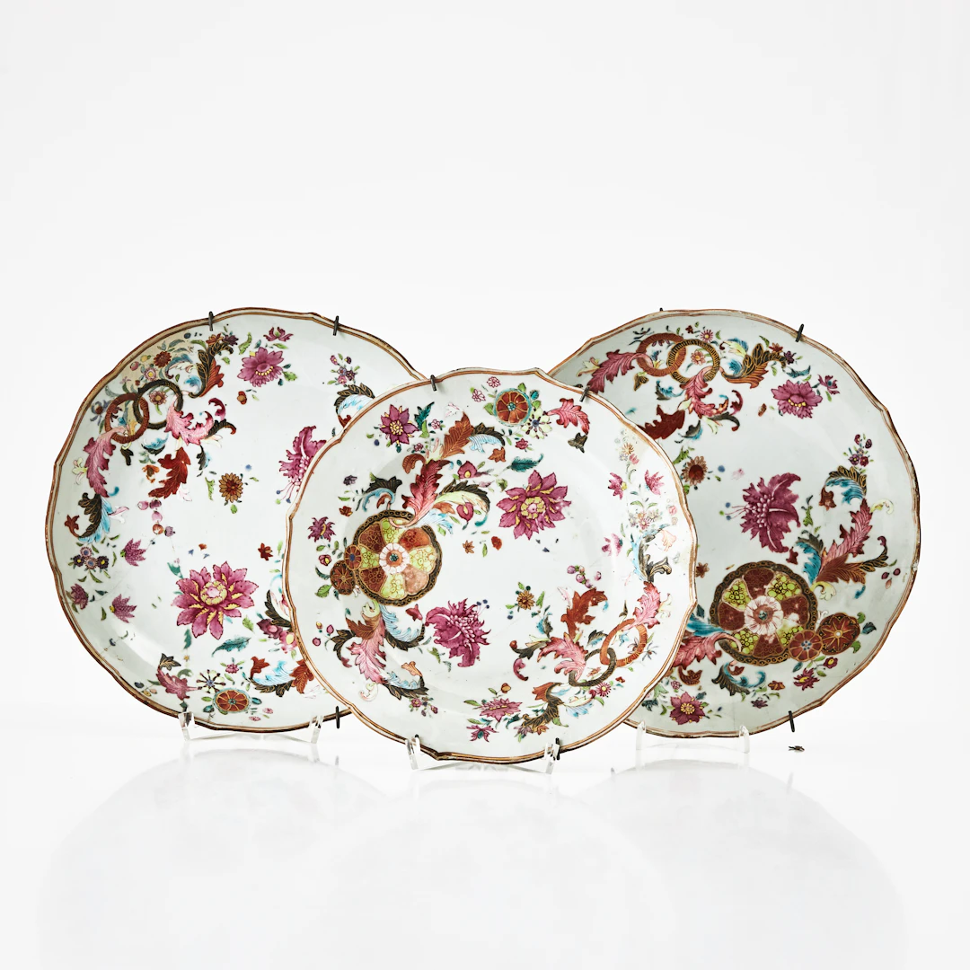 TALLRIKAR, SKÅLFAT, 5+3 st., porslin, Kina, Qianlong (1736-1795)