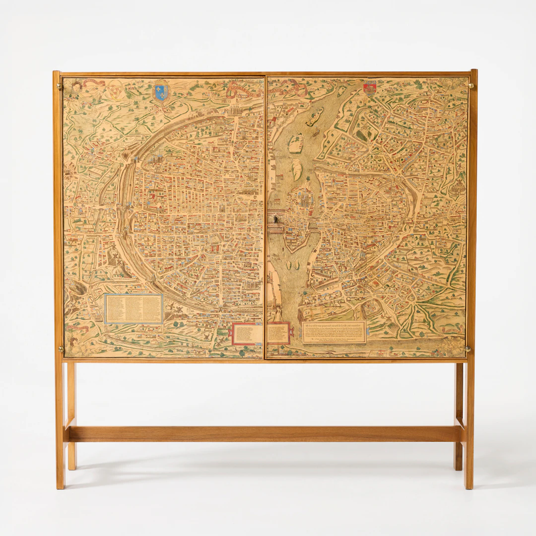 JOSEF FRANK. "Plan de Paris", skåp, Firma Svenskt Tenn, tidigt 1950-tal