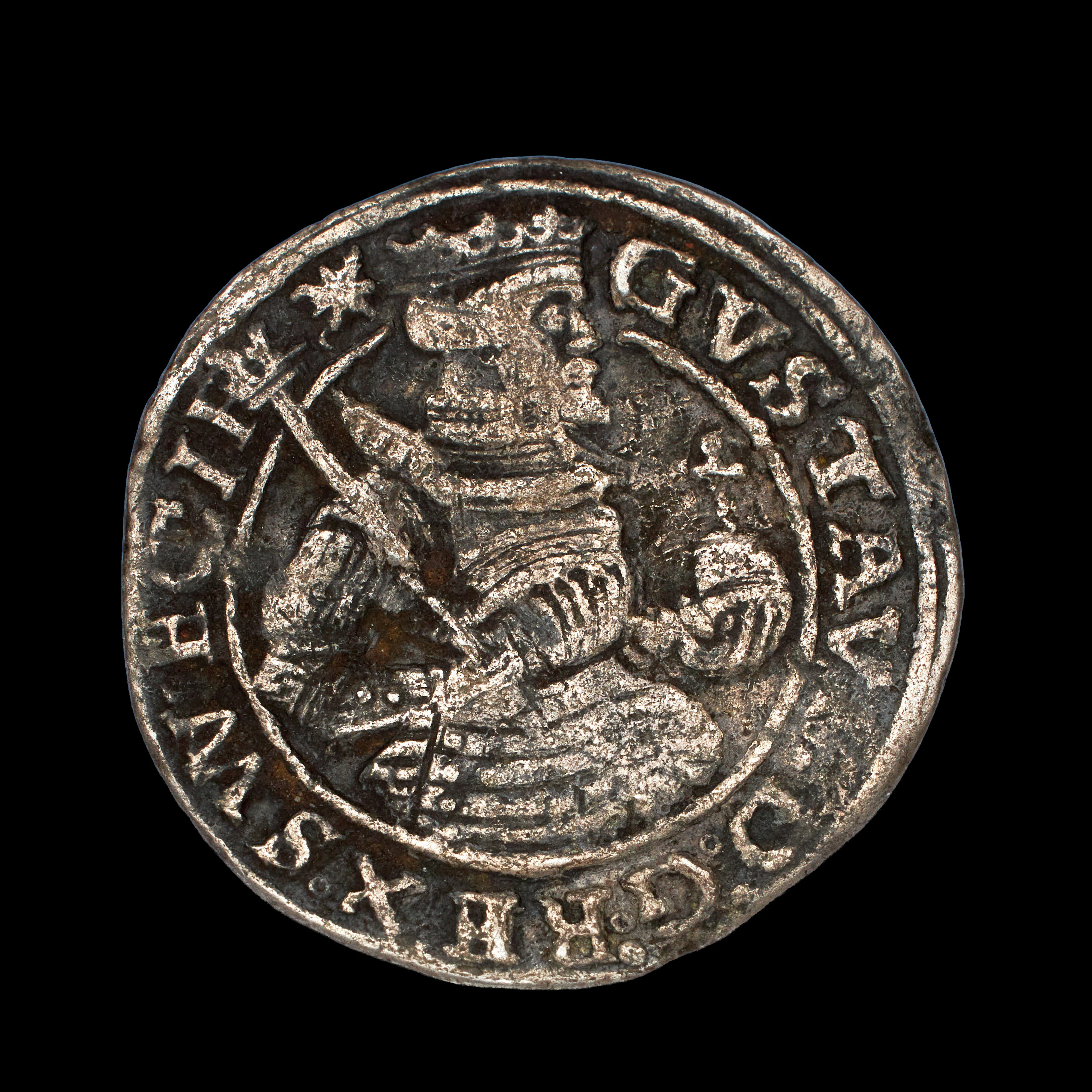 SILVERMYNT, Gustav Vasa, 1/2 mark, 1544.