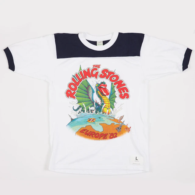 ROLLING STONES, "Europe '82", konsert/turné t-shirt.