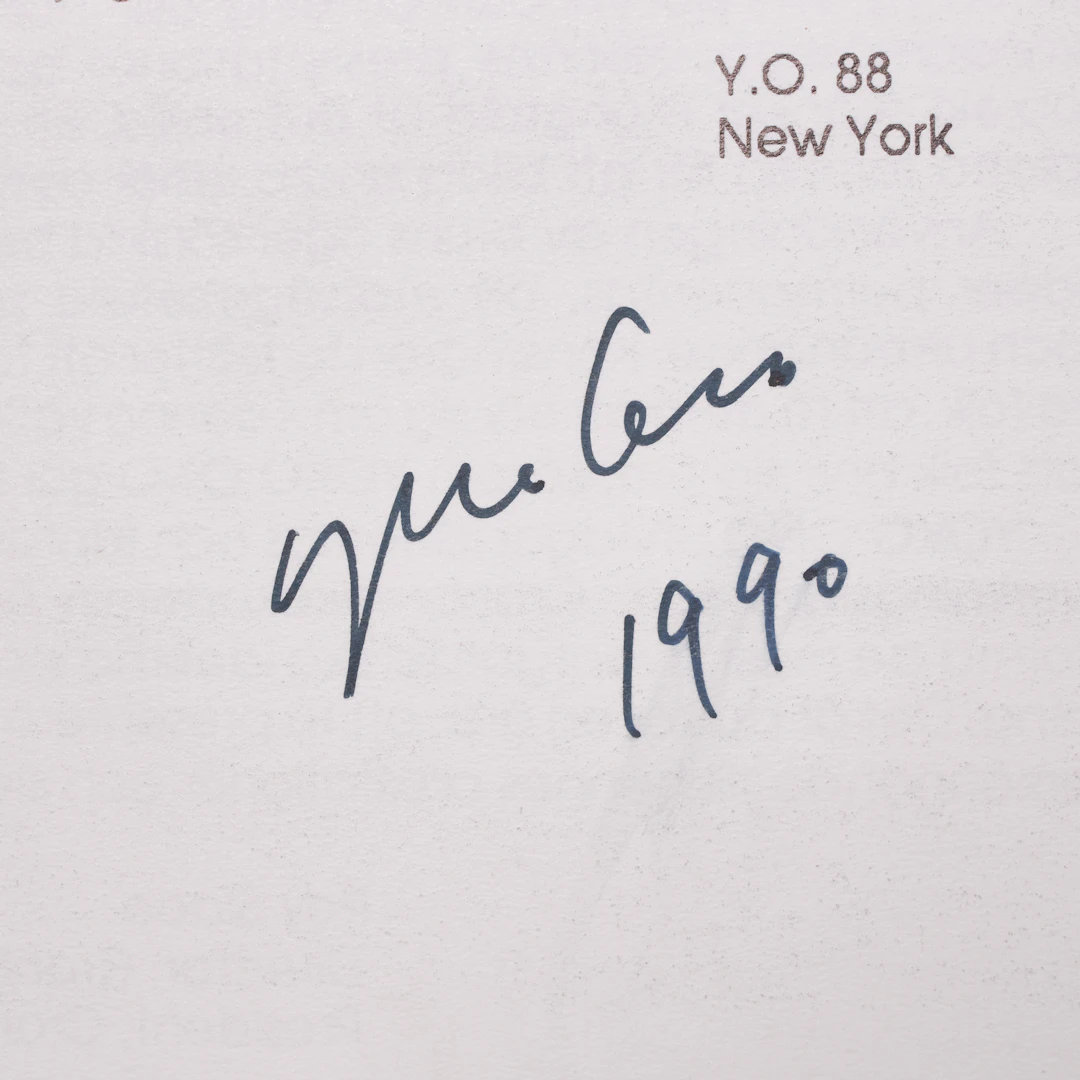 YOKO ONO, signerat gallerihäfte, "The Bronze Age/Lilla Galleriet Mariefred