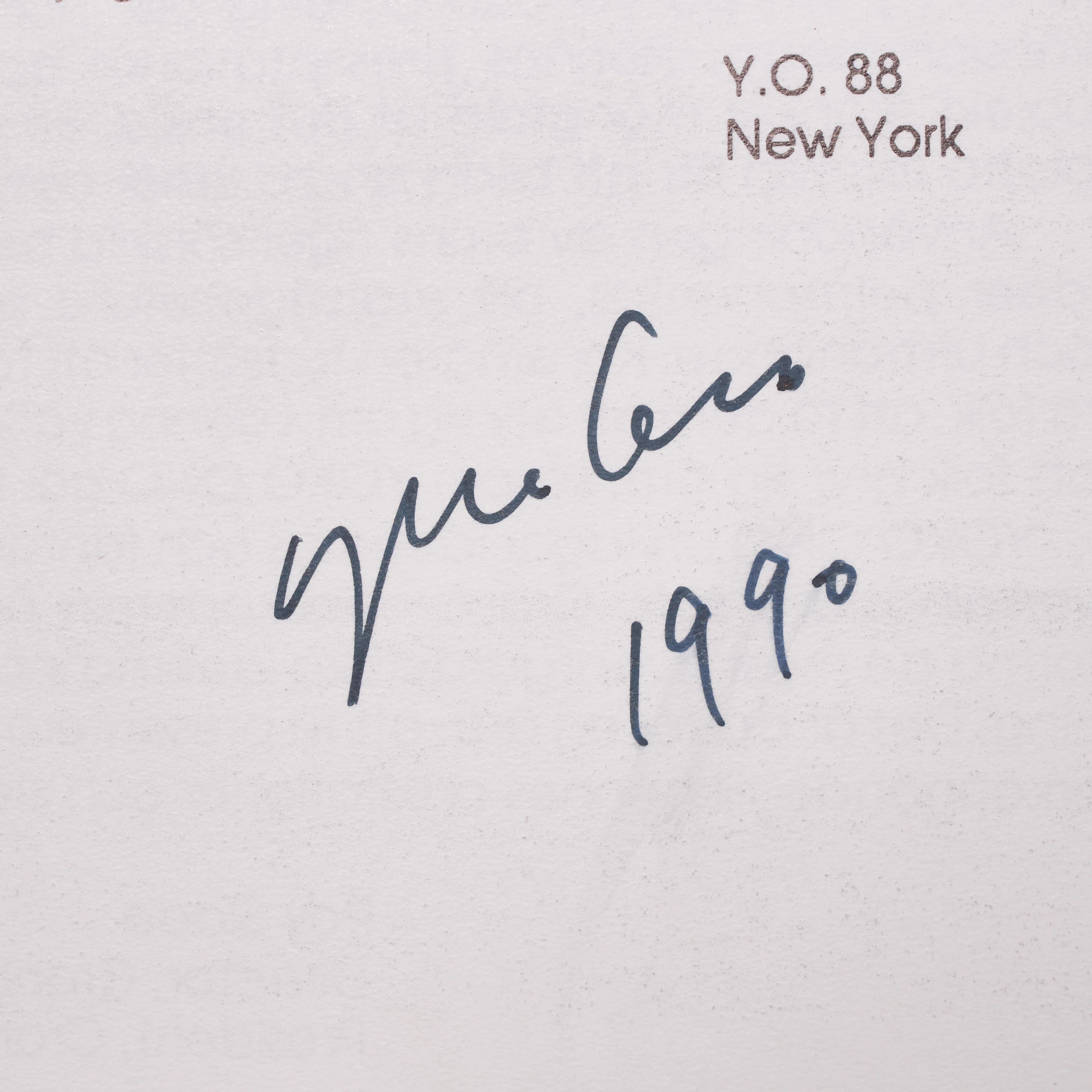 YOKO ONO, signerat gallerihäfte, "The Bronze Age/Lilla Galleriet Mariefred