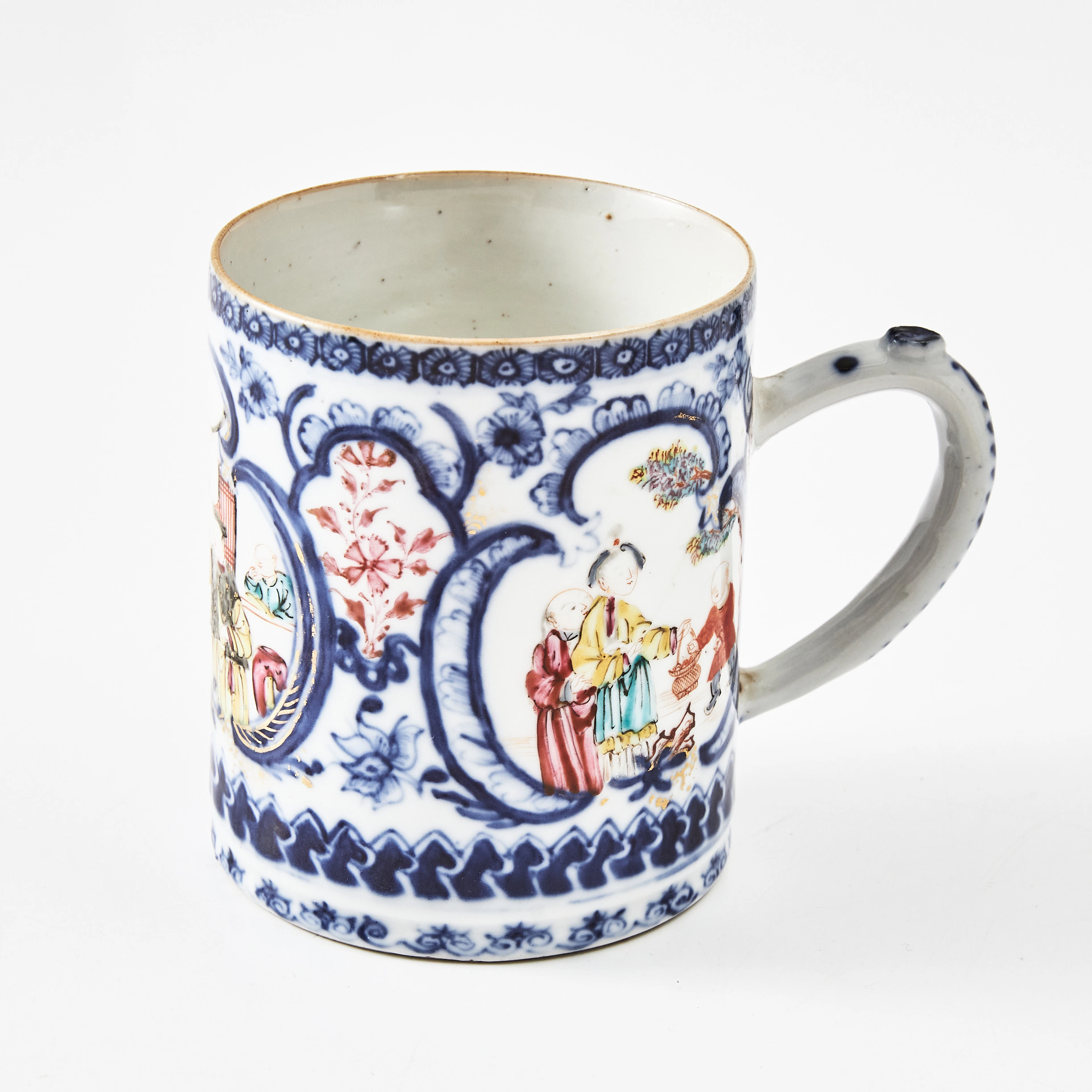 STOP, porslin, Kina, Qianlong (1736-1795), mandarinporslin, cylinderformad