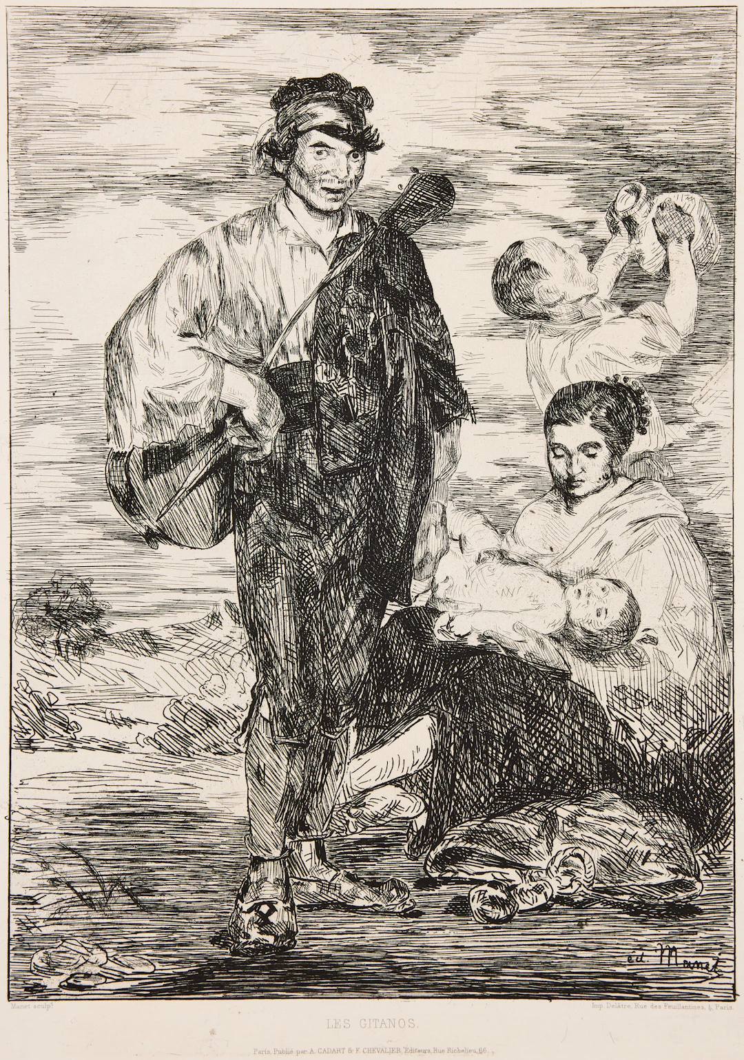 ÉDOUARD MANET. "Les Gitanos".