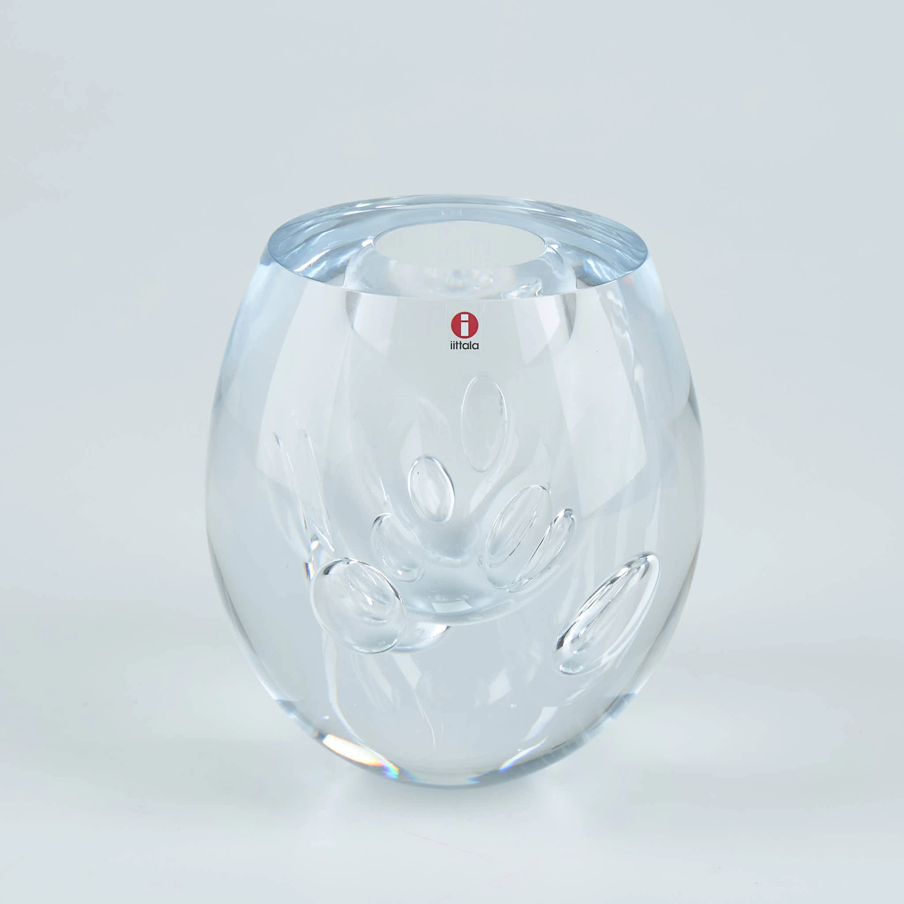 TIMO SARPANEVA. GLASSKULPTUR "Claritas", signerad Timo Sarpaneva, Iittala 1991.