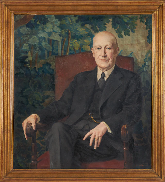 PHILIPPE DE ROUGEMONT. Porträtt Joakim Åkerman, olja på duk, signerad