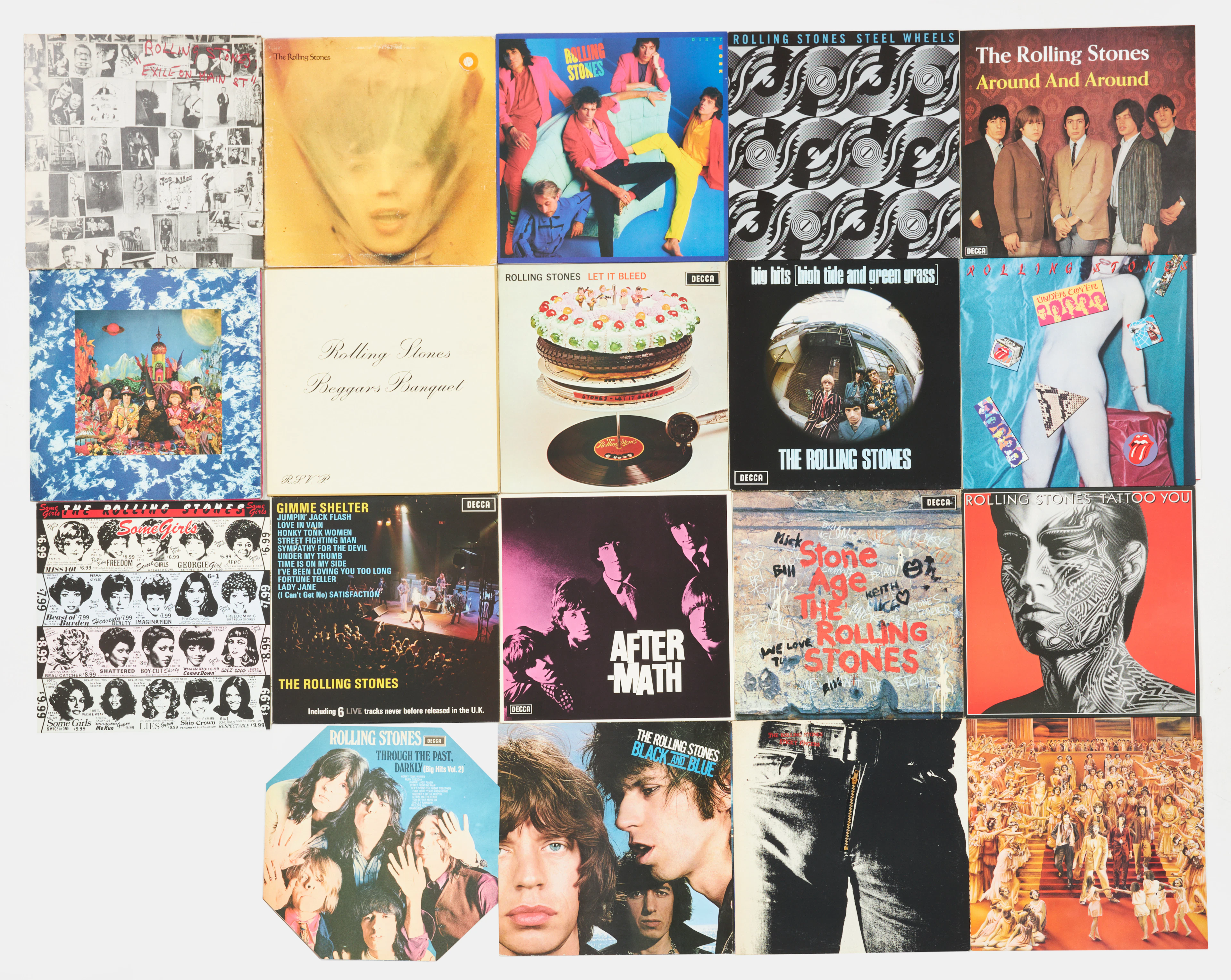 VINYLSKIVOR, 19 st., Rolling Stones.