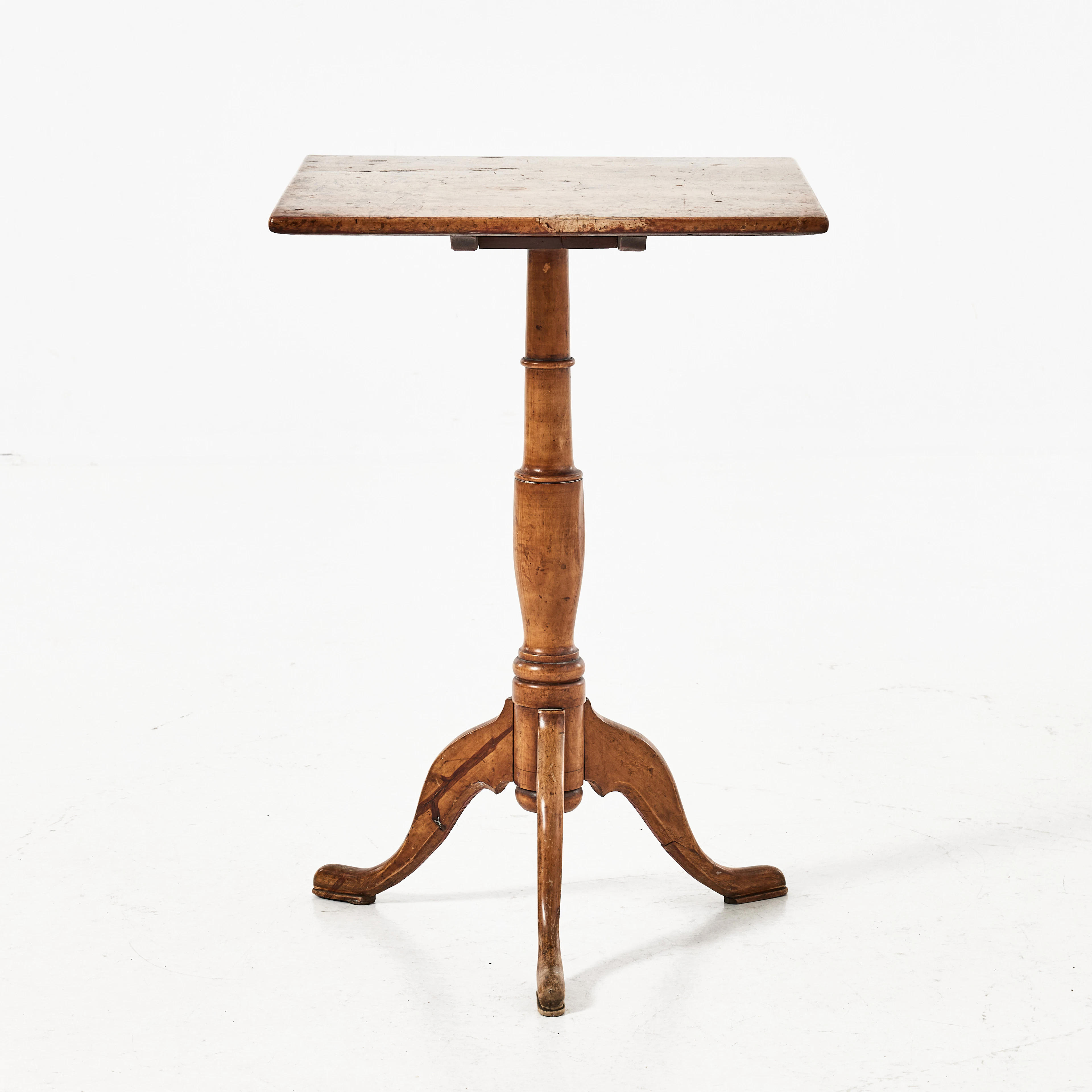 FÄLLBORD, fanerad i rot, pelarfot, 1800-tal.