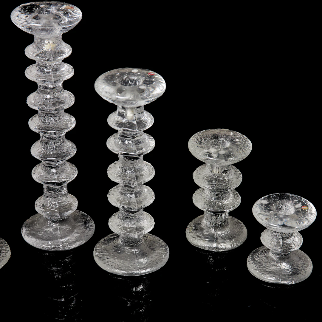TIMO SARPANEVA. 6 st, ljusstakar, "Festivo", Iittala.