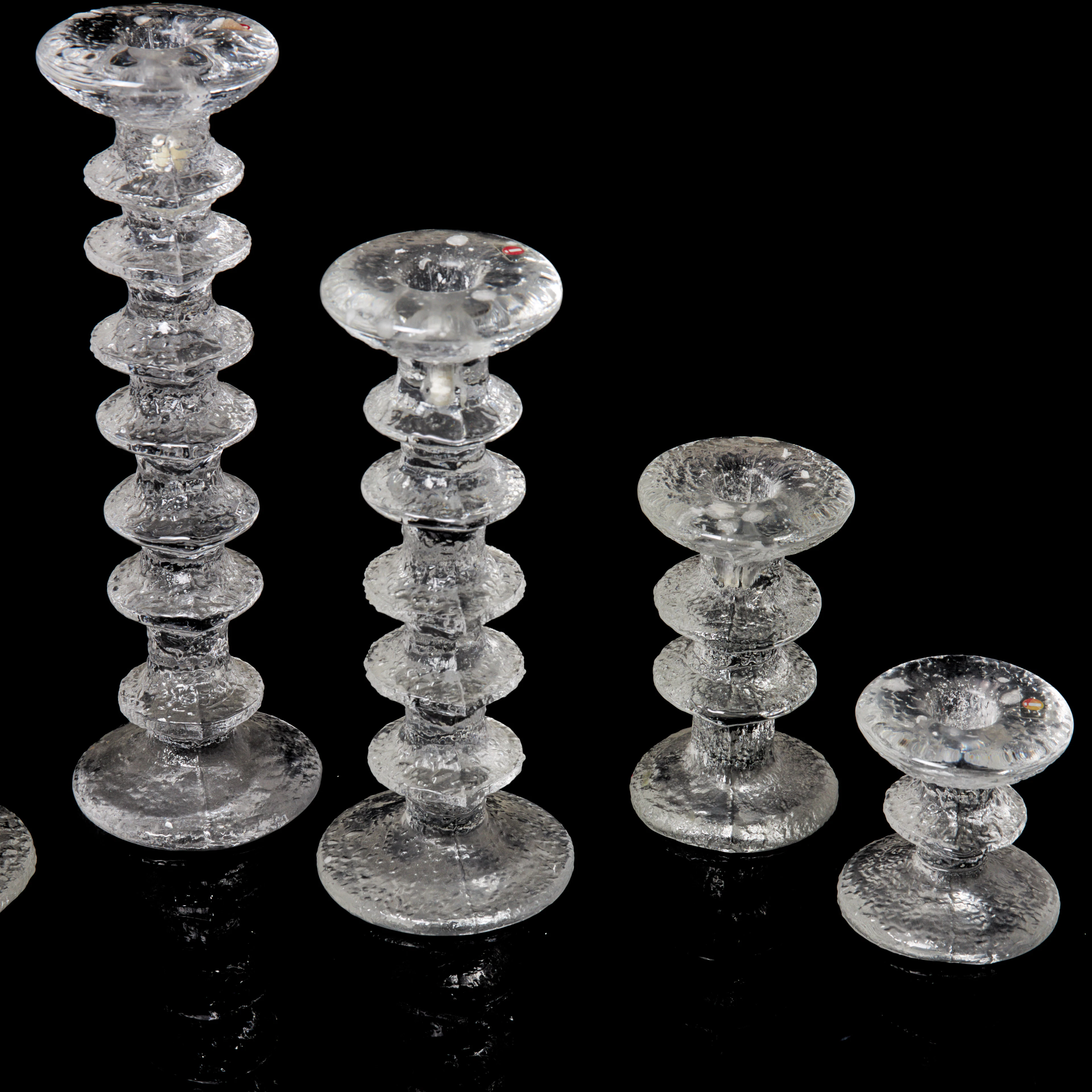 TIMO SARPANEVA. 6 st, ljusstakar, "Festivo", Iittala.
