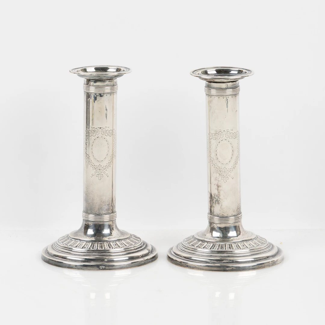 LJUSSTAKAR, 1 par, sterlingsilver, Wm. B. Durgin Co, 1880-1905, Concord