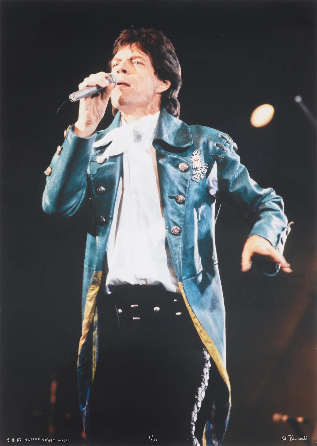 ED FINNELL (USA/SVERIGE, FÖDD 1956). Mick Jagger, The Rolling Stones