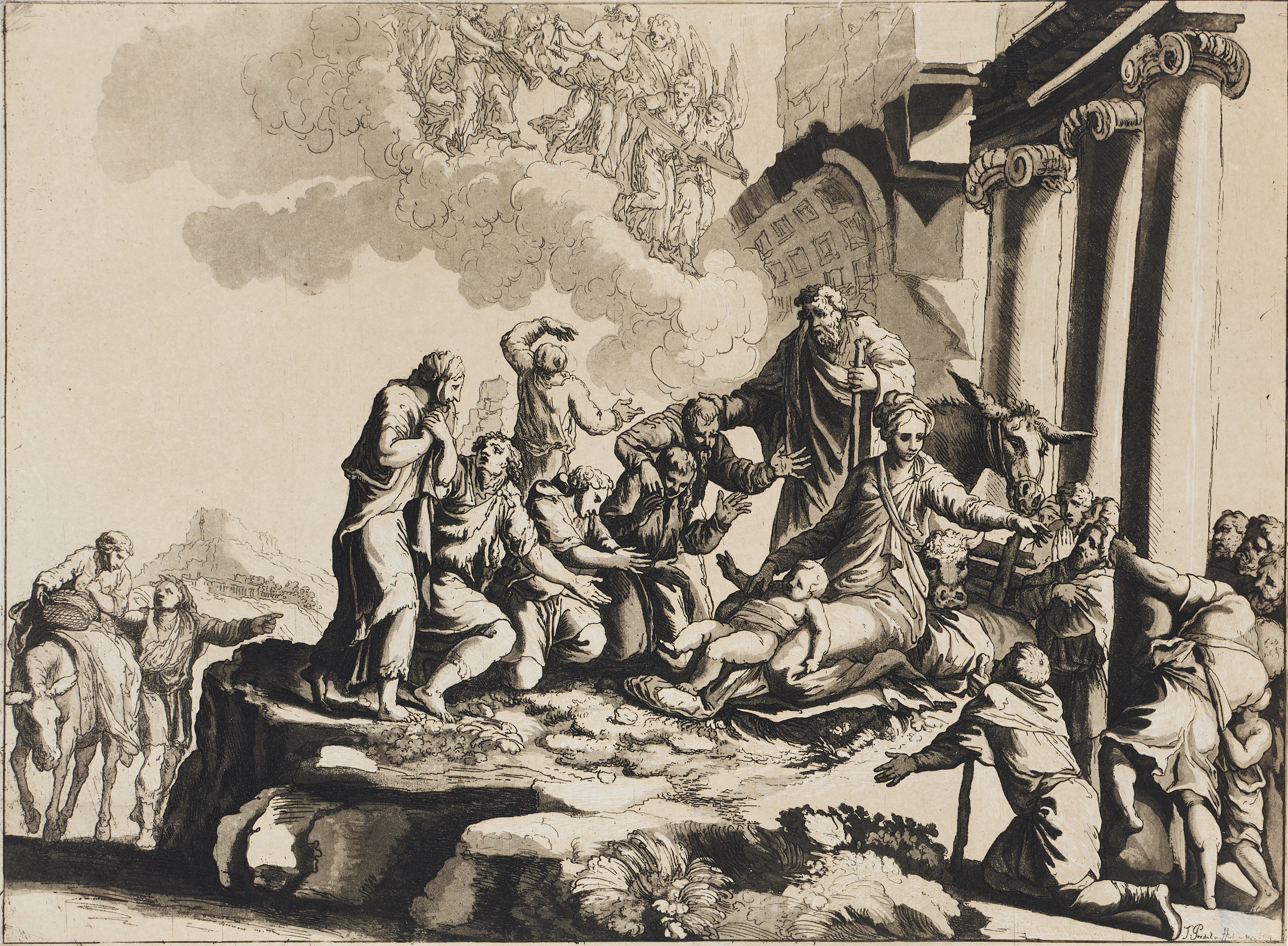 JOHANN GOTTLIEB PRESTEL (GERMANY 1739-1808) AFTER GIROLAMO FRANCESCO