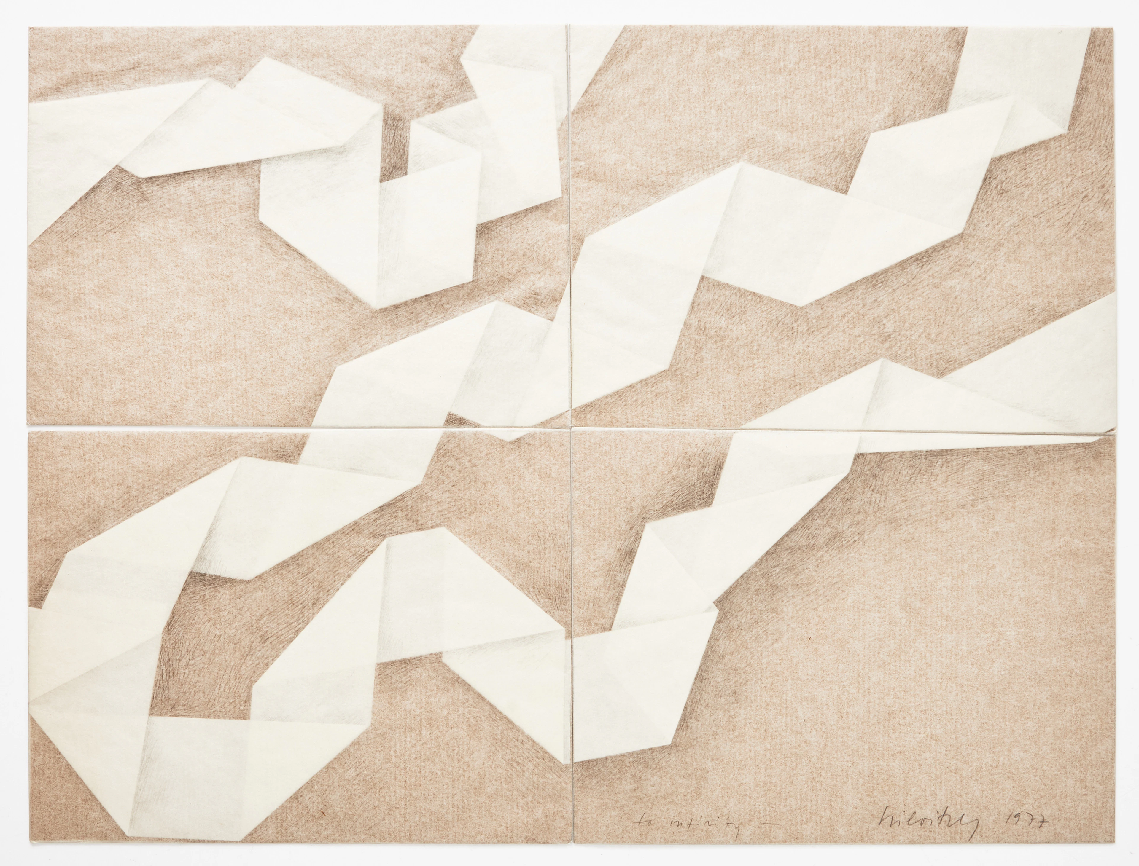 MARGIT SZILVITZKY ( UNG. 1931-2018). " To infinity", polyptik, 4 delar