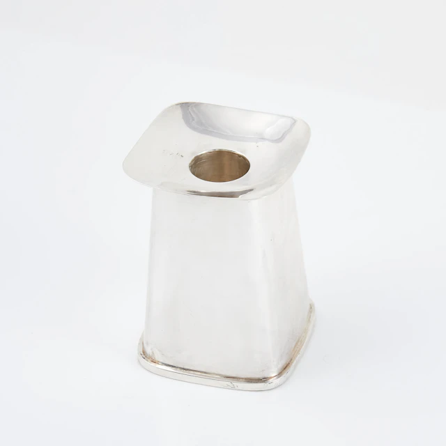LJUSSTAKE. Silver, Svensson Seftr Ingemar Magnusson, Simrishamn, 1971, fylld.