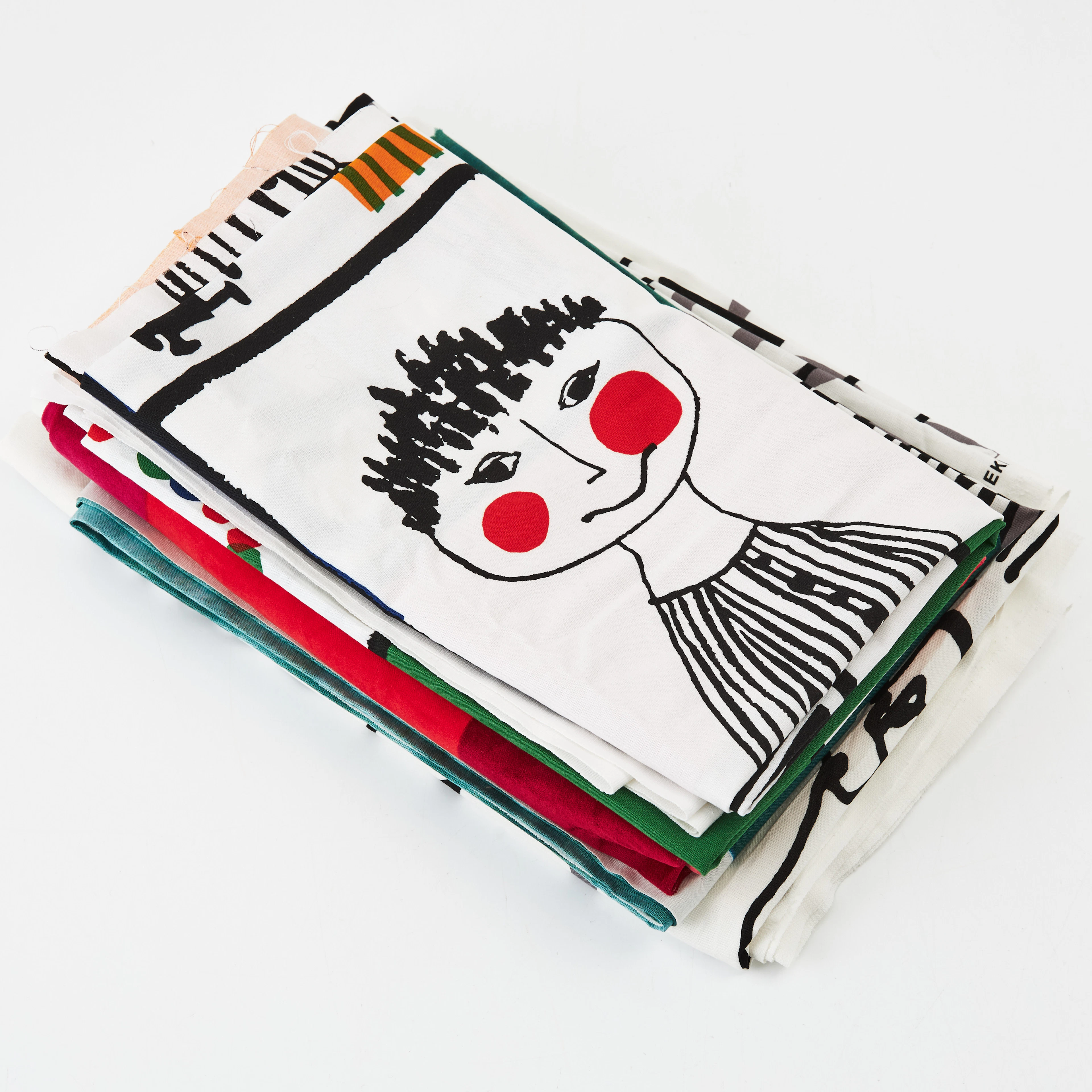 MARIMEKKO, textil, 4 delar, stuvbitar, "Muksunhylly",design Vuokko