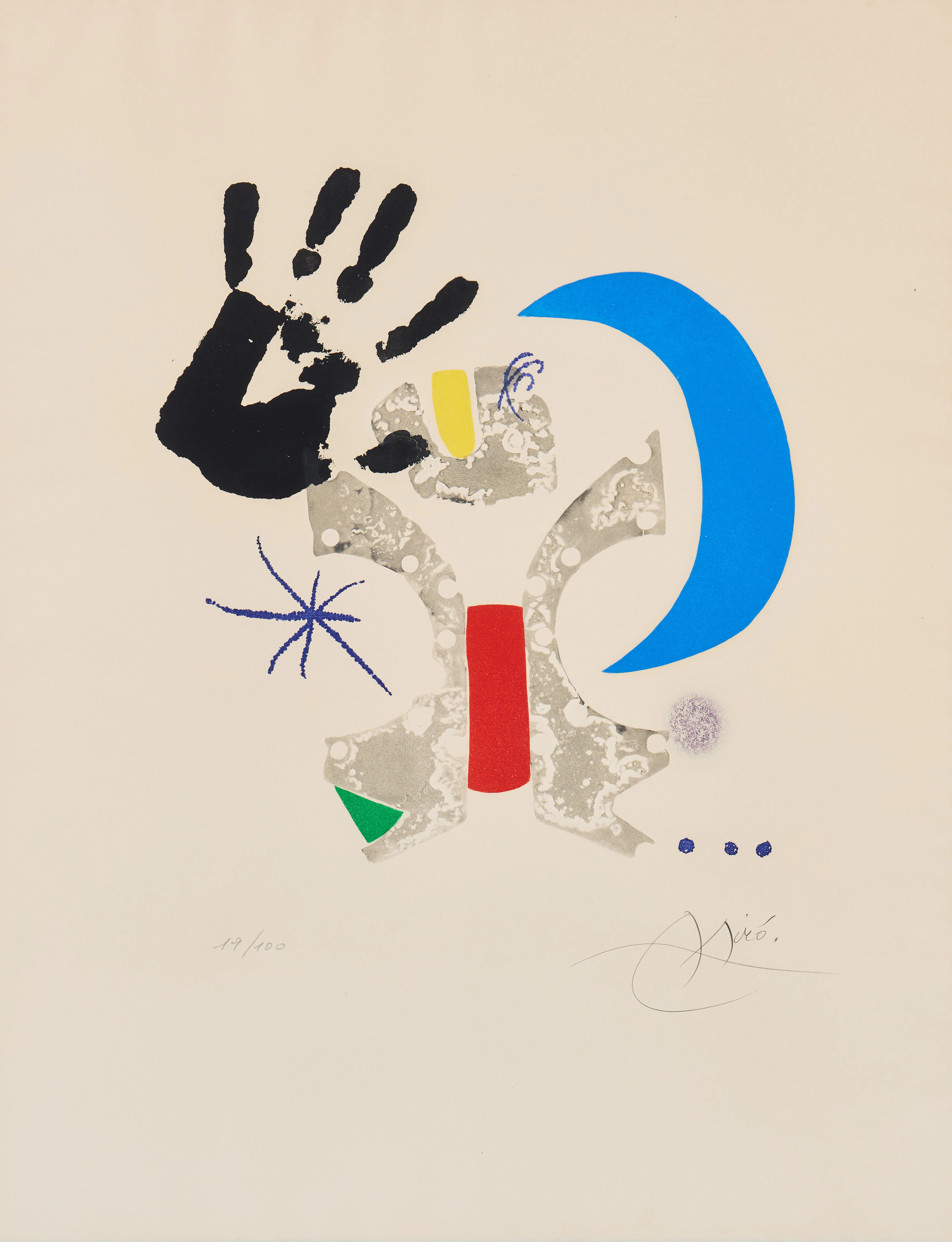 JOAN MIRÓ. "Bonjour Max Ernst".