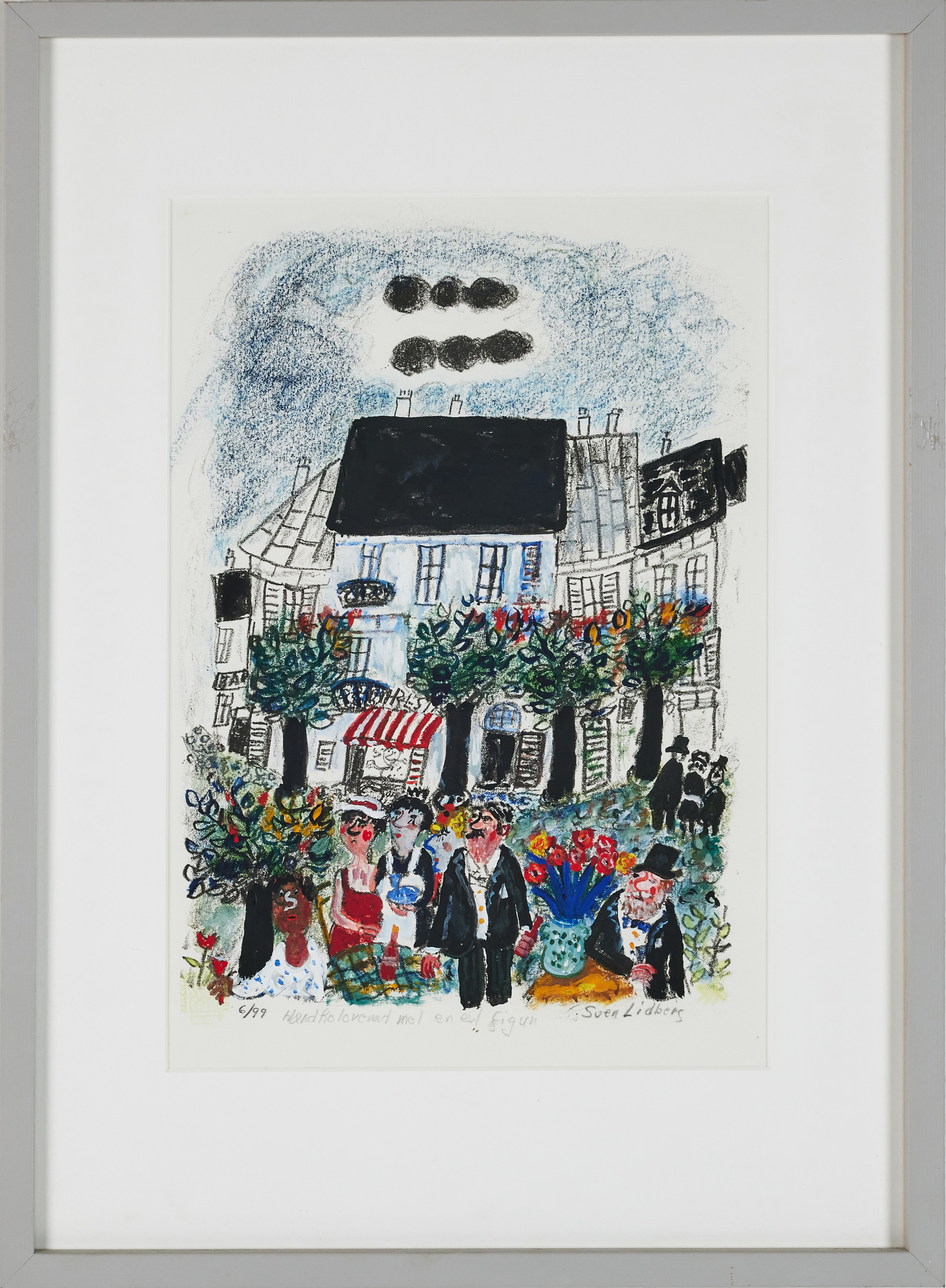 Sven Lidberg リトグラフ スウェーデン画家 Uppnådda auktionspriser