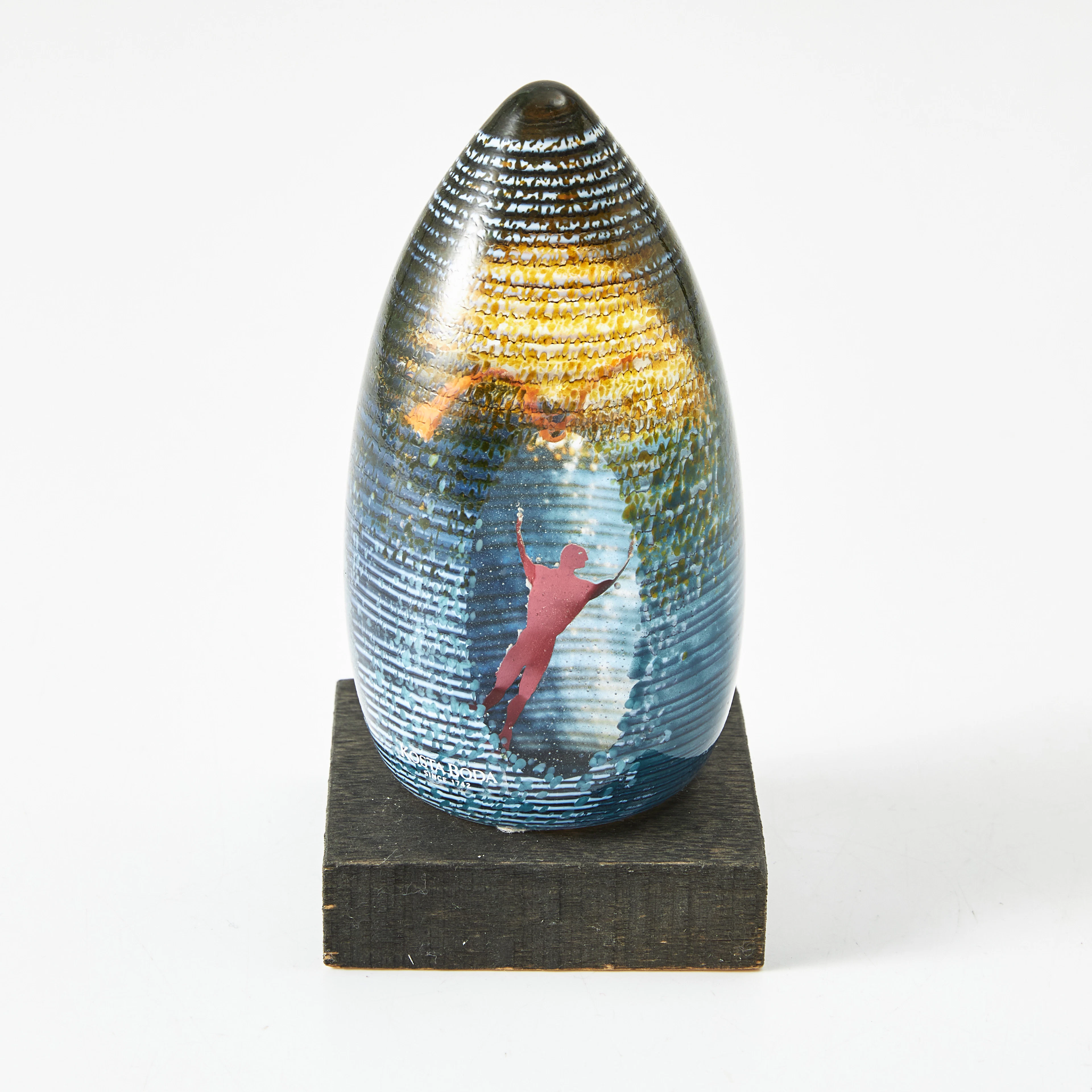 BERTIL VALLIEN. Skulptur, glas, Kosta Boda Ateliér.