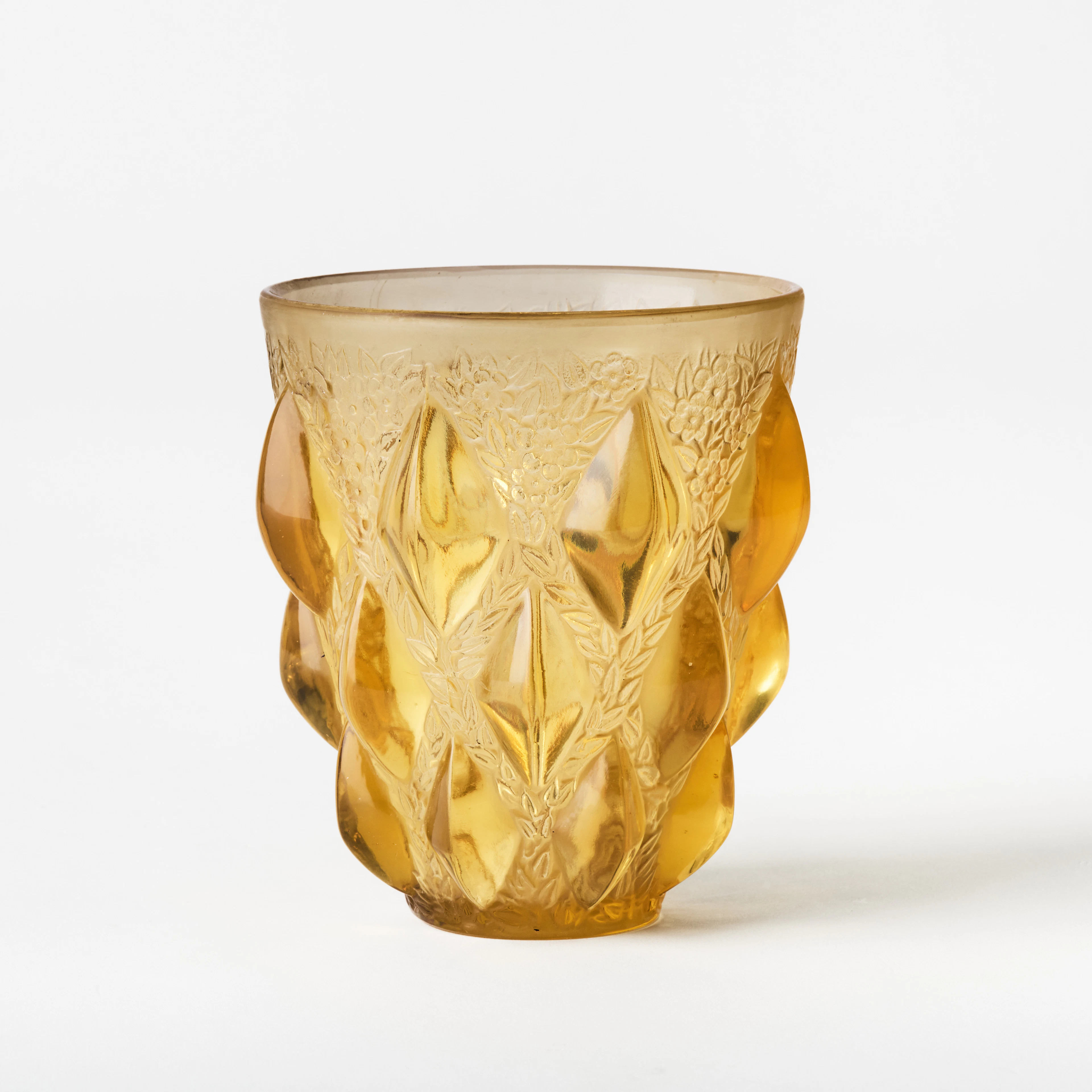 RENE LALIQUE. "Rampillon", vas, René Lalique et Cie, Frankrike före