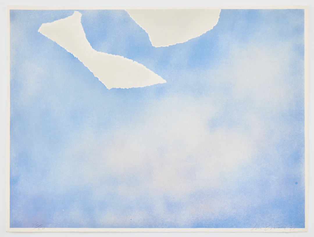 JOE GOODE (USA 1937-2025). Untitled (White Paper Clouds).