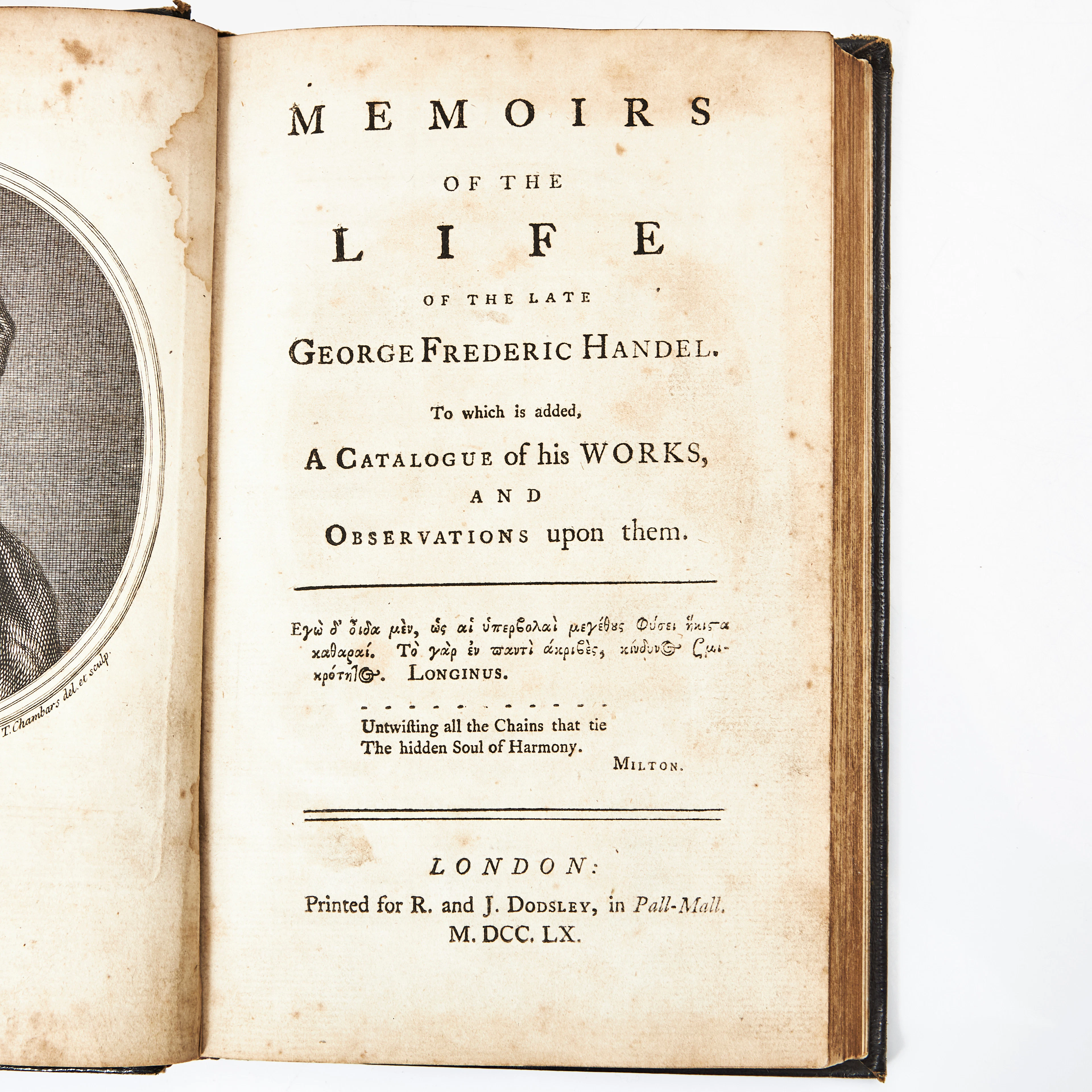 MAINWWARINGS BIOGRAPHY OF HANDEL 1760.