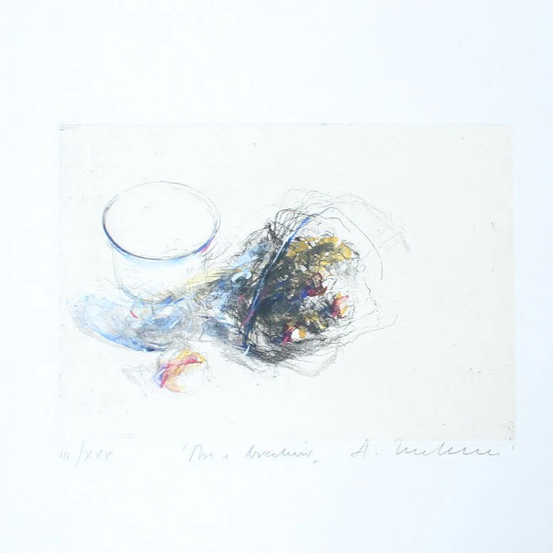 ALESSANDRO NOCENTINI (1949). Radierung, '' Ohne Titel, limitiert.