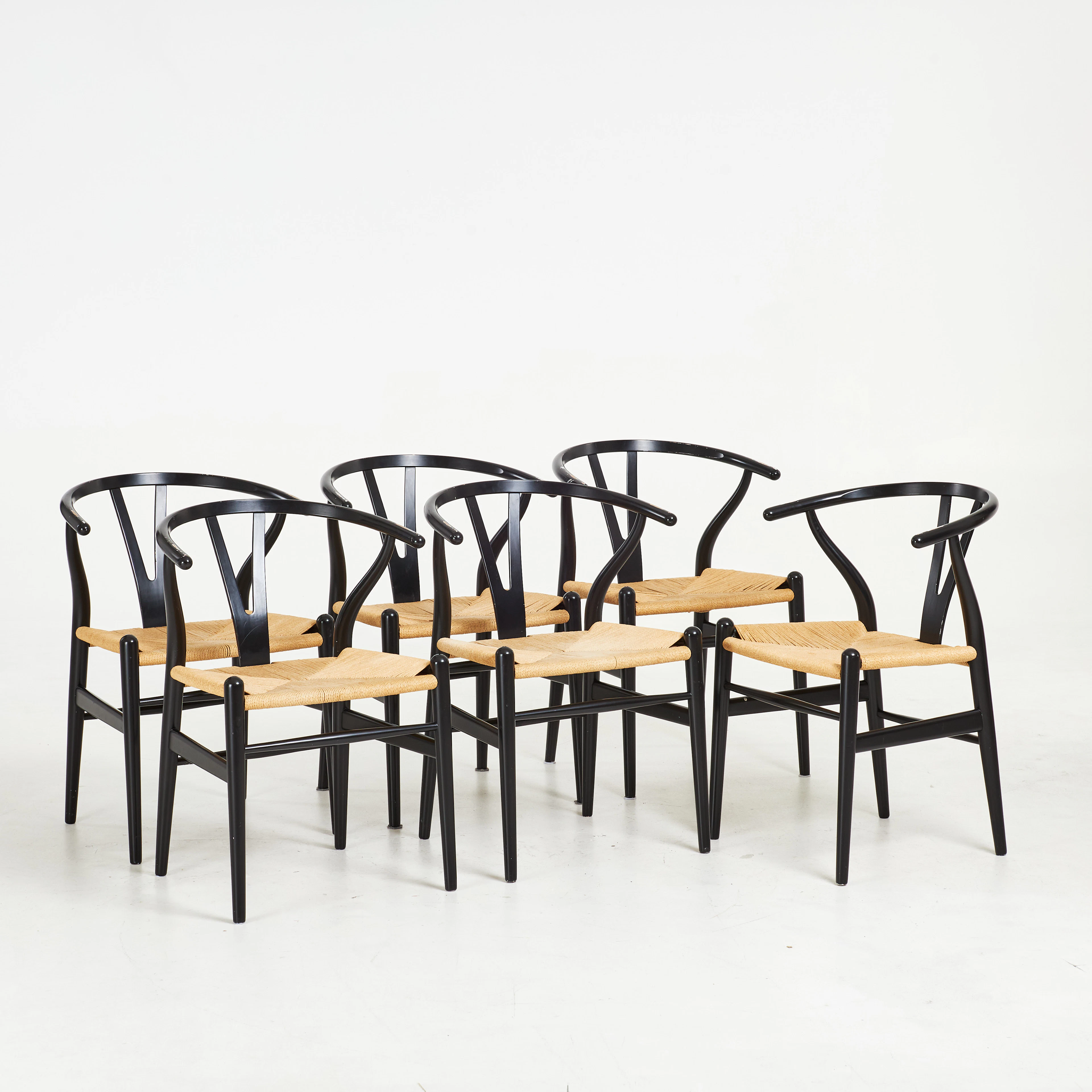 HANS J WEGNER. "Y-stol", 6 st, Carl Hansen & Sons.