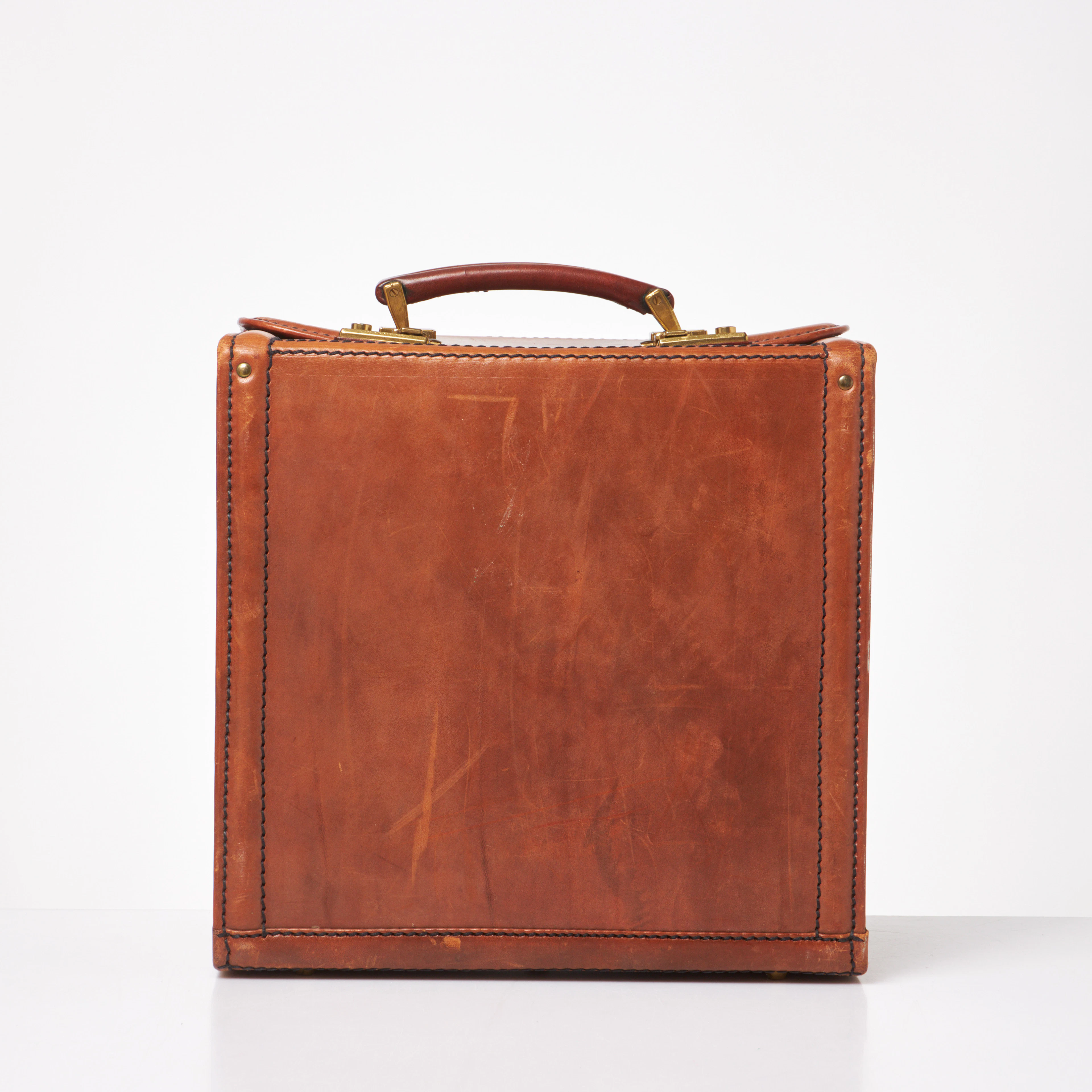 VÄSKA, Ferraris logotyp präglat i lädret, Cuoio Design Modena, 1900-talets