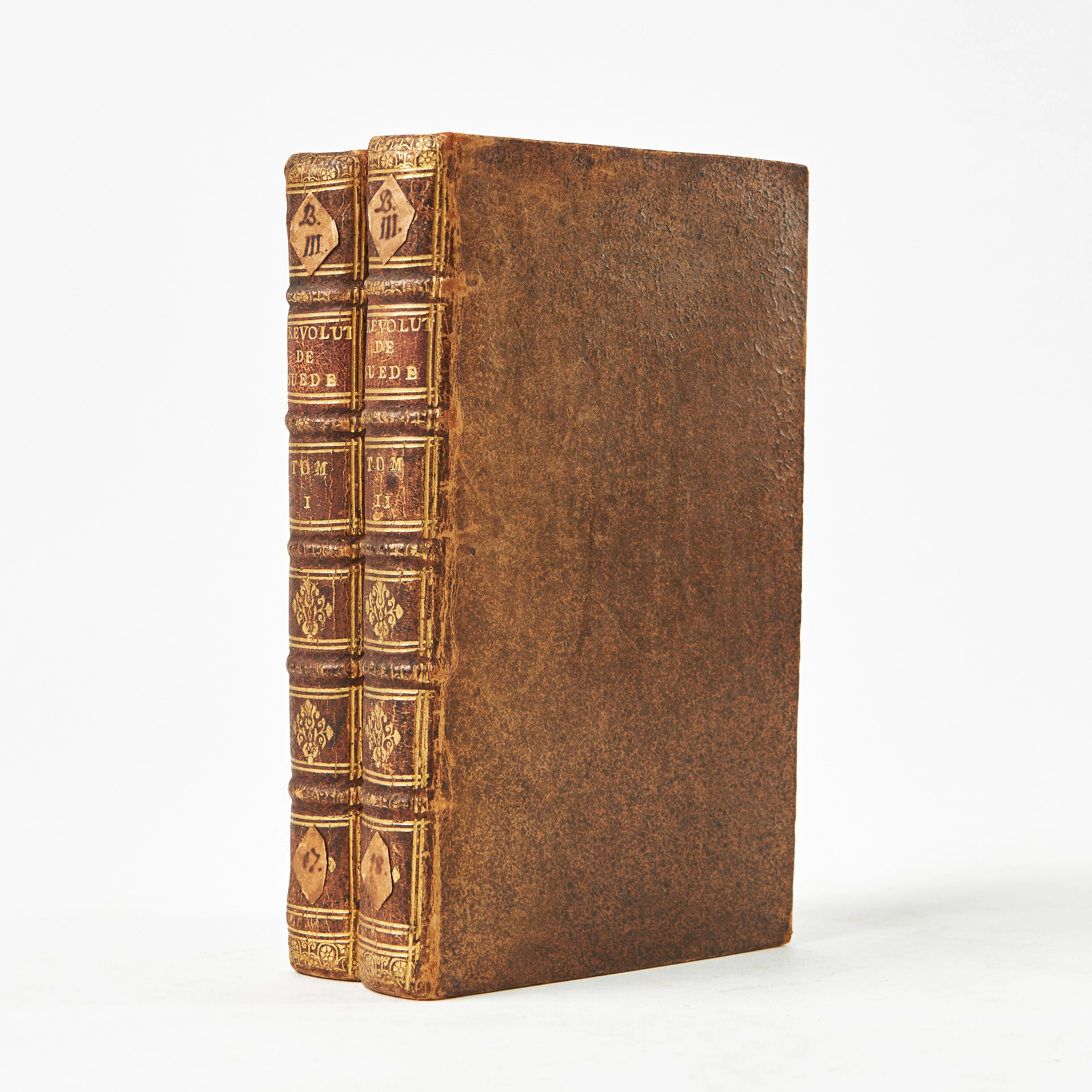 VERTOTS HISTORIA, 2 volymer, Histoire des révolutions de Suede, 1722.