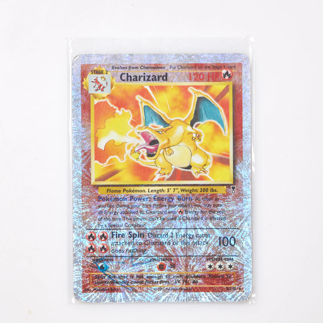 POKÉMONKORT, Legendary Collection, Charizard Reverse Foil #3.