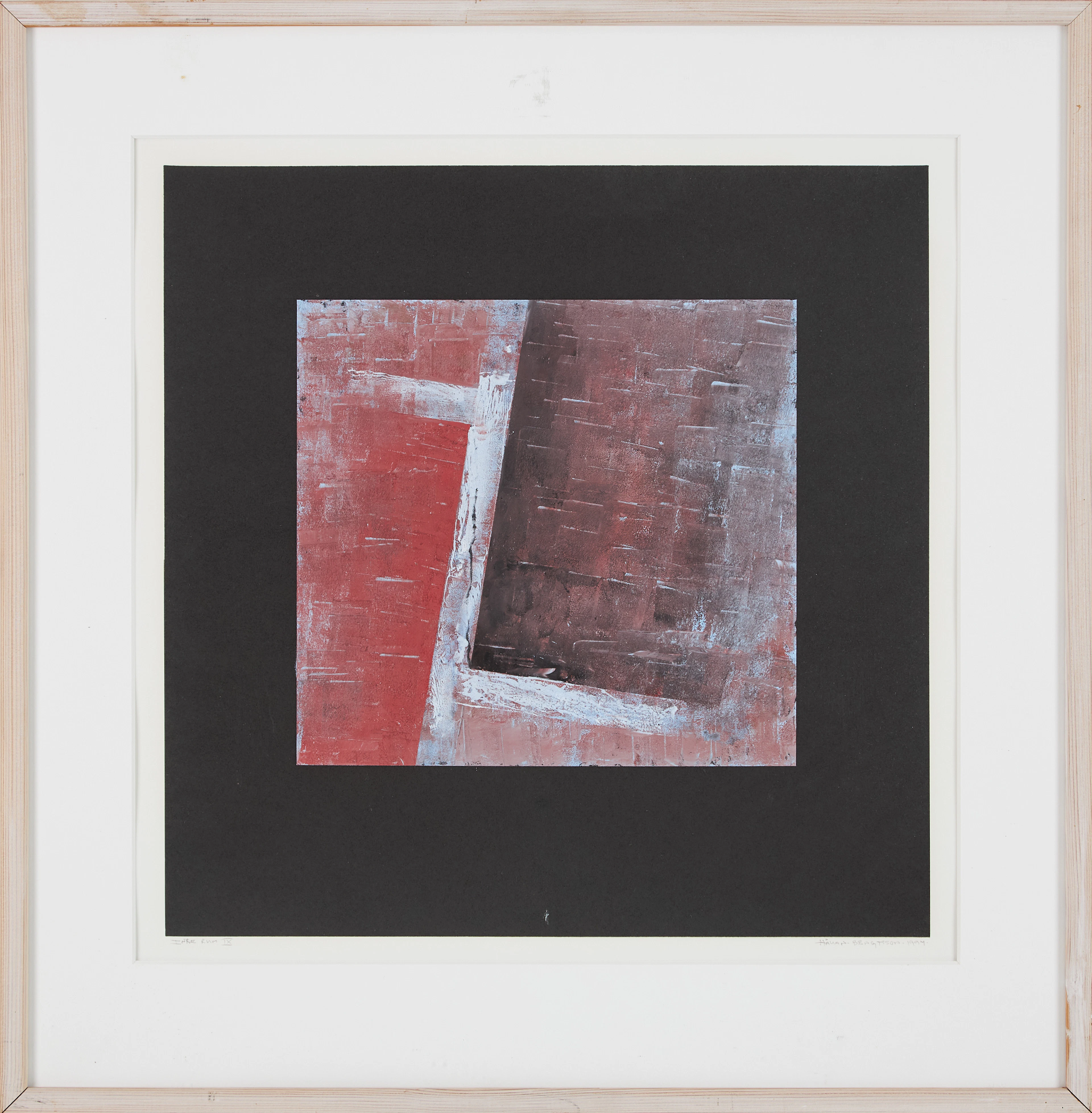 HÅKAN BENGTSSON (FÖDD 1965). "Inre rum IX", blandteknik.
