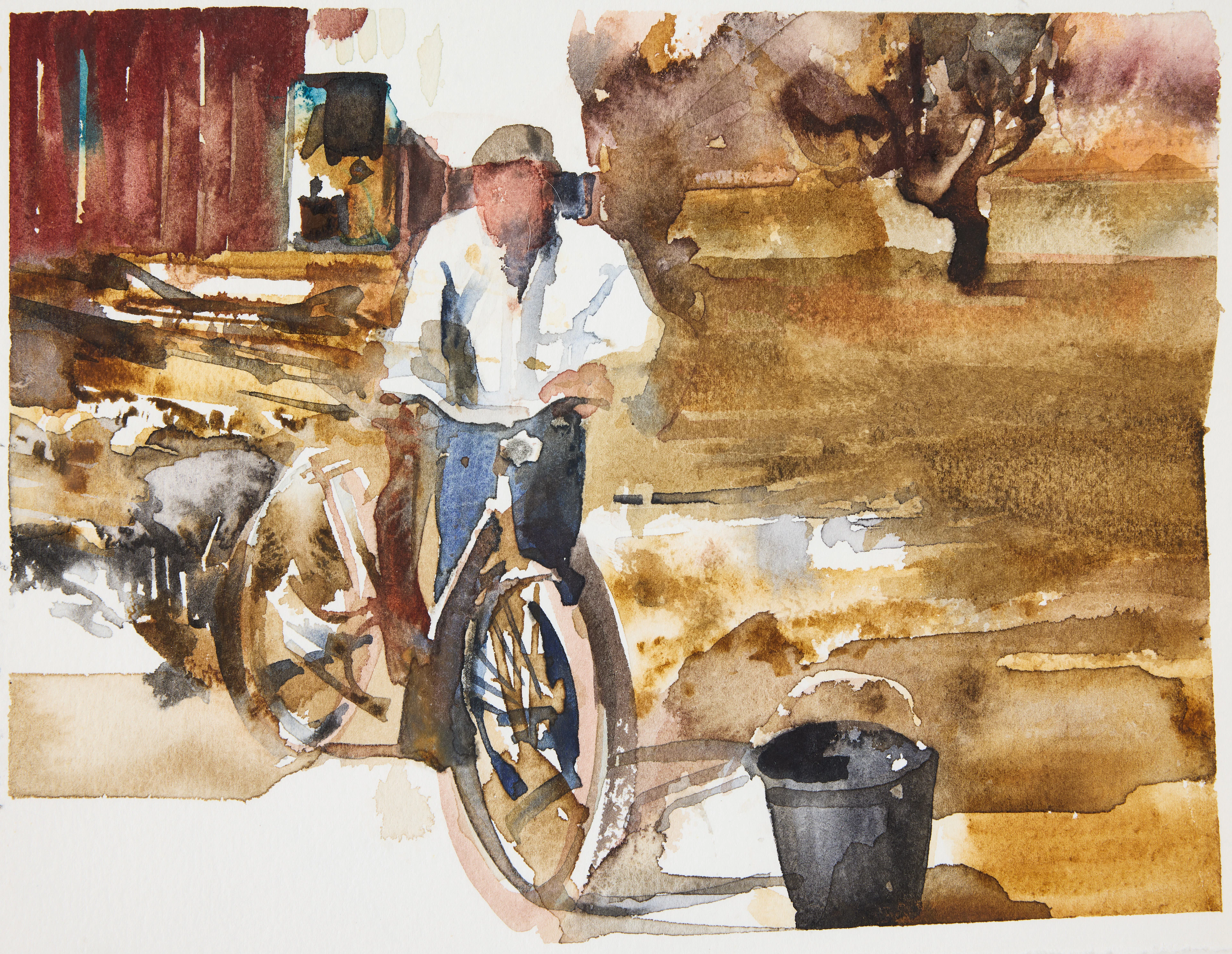 LARS LERIN. ''Aron med cykel''.