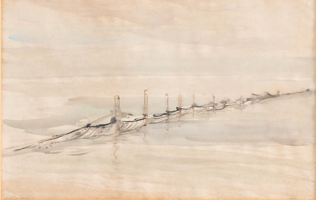 KURT LÖWENGARD (1895-1940). Buhnen an der Nordsee.