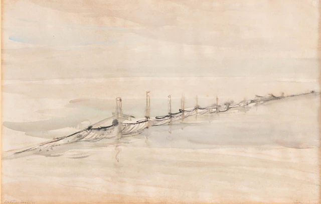 KURT LÖWENGARD (1895-1940). Buhnen an der Nordsee.