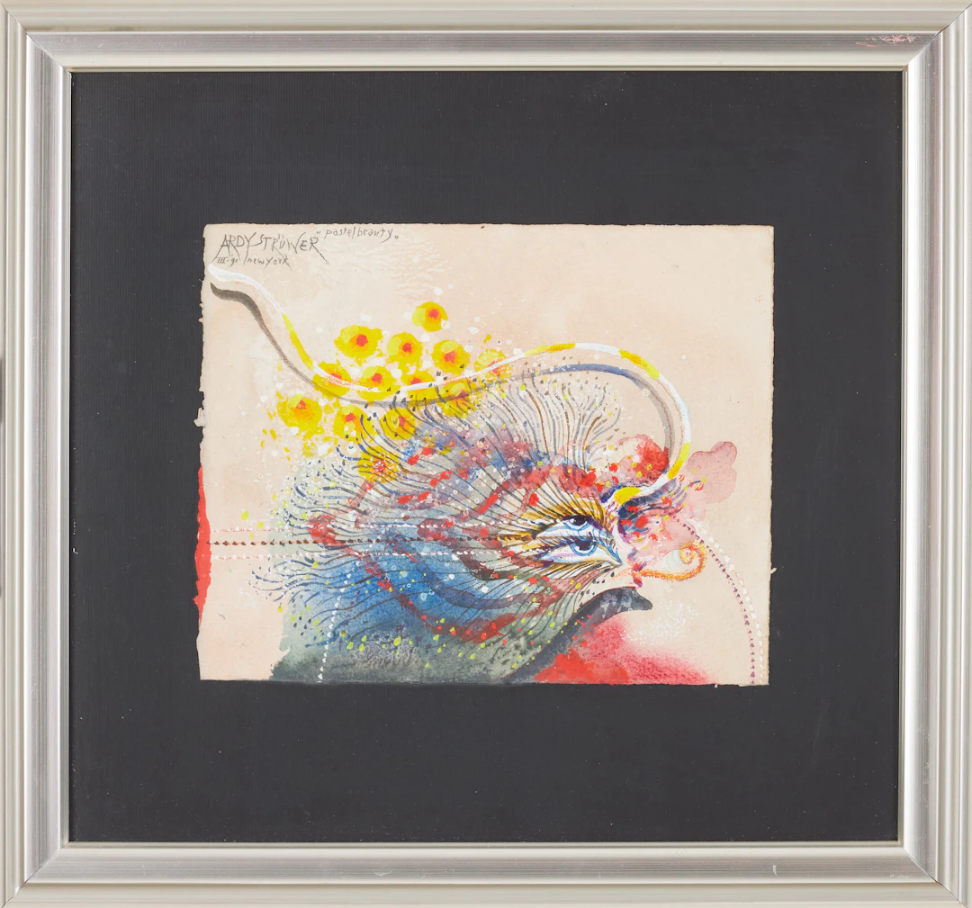 ARDY STRÜWER. "Pastel beauty", blandteknik, signerad och daterad New York 1991.