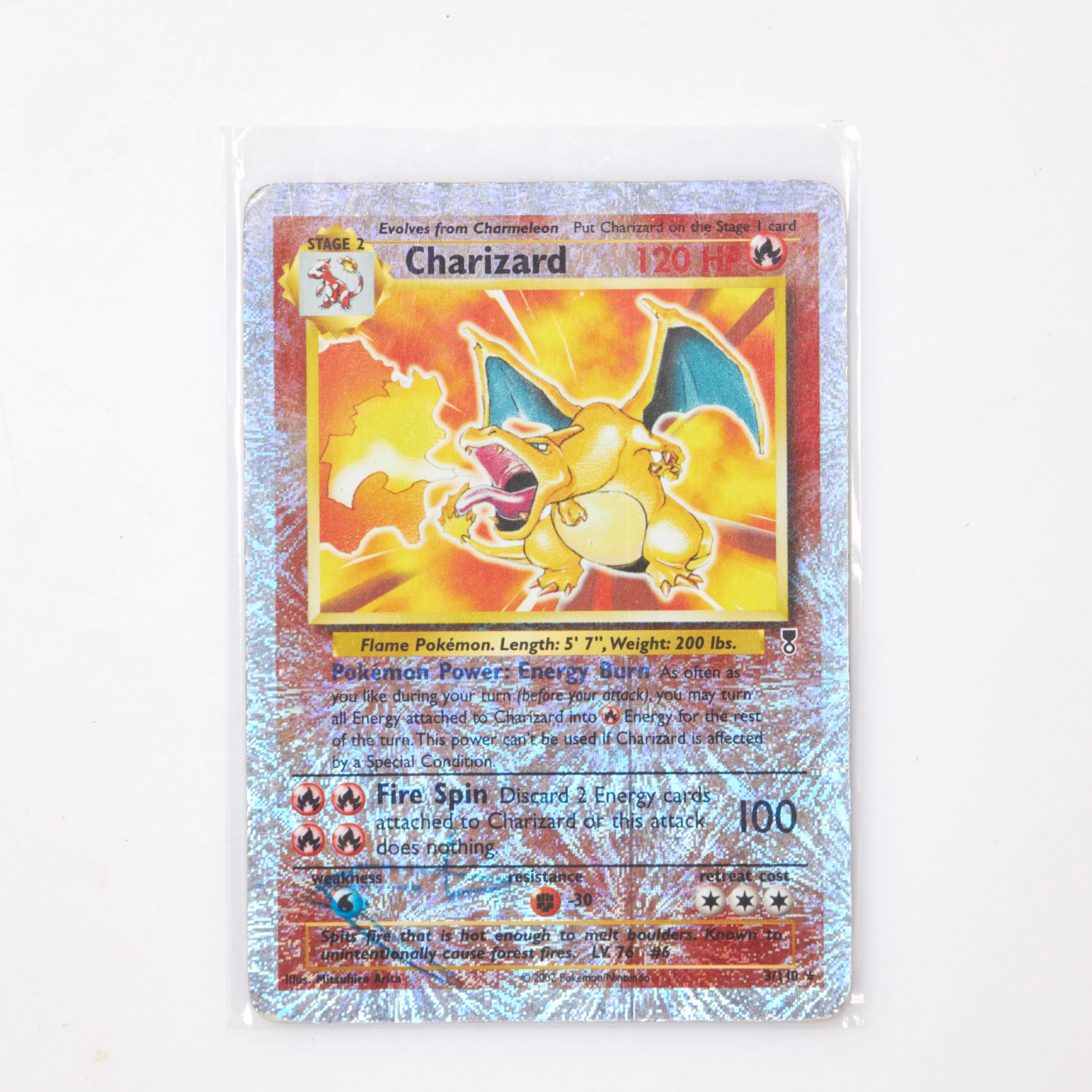 POKÉMONKORT, Legendary Collection, Charizard Reverse Foil #3.